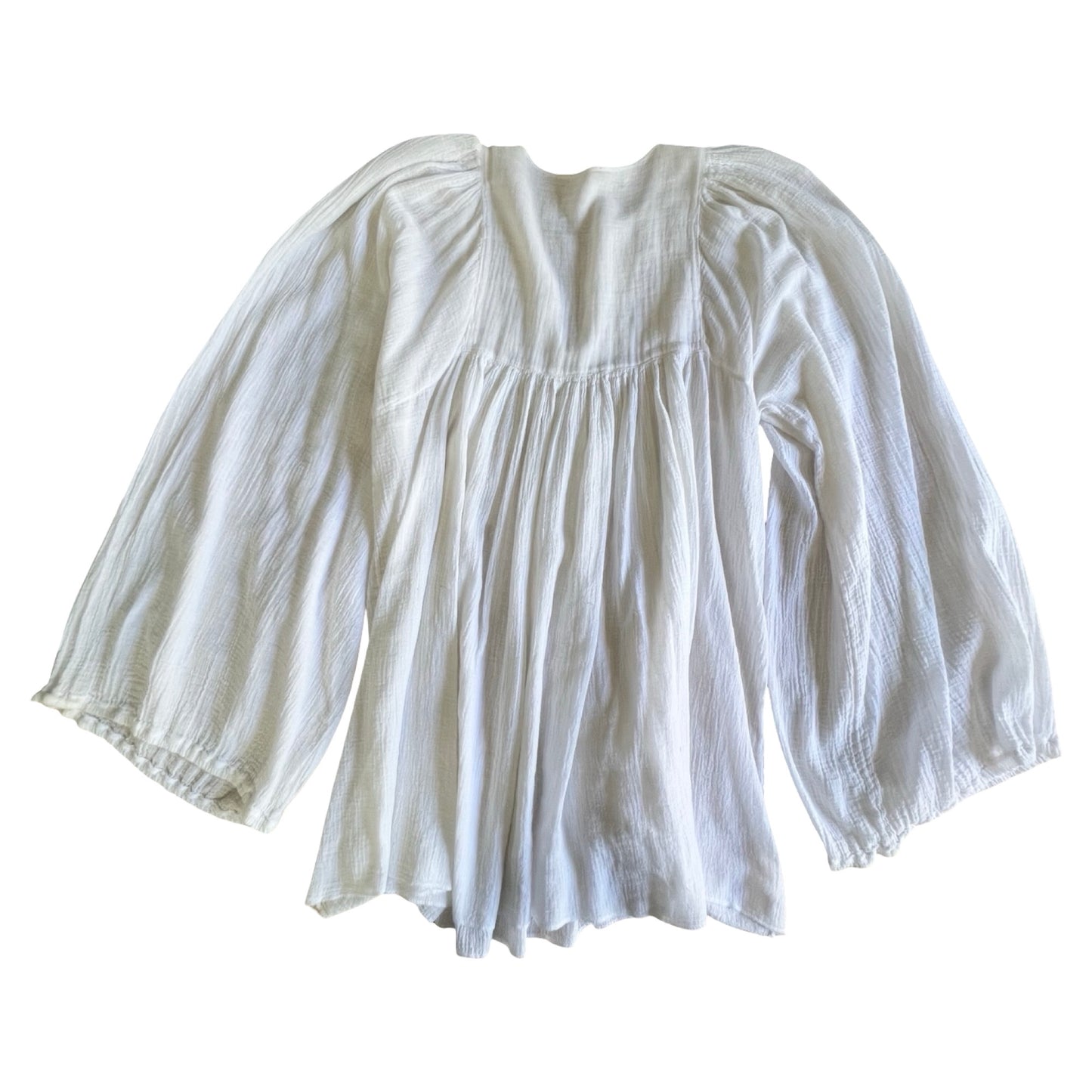 Rare Vintage 70’s Sheer Goddess Gauze Blouse L