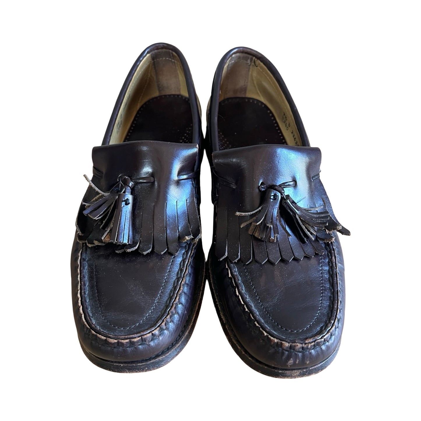 Vintage 80’s Chocolate Brown Brooks Brothers Tassel Loafers Mens 7.5