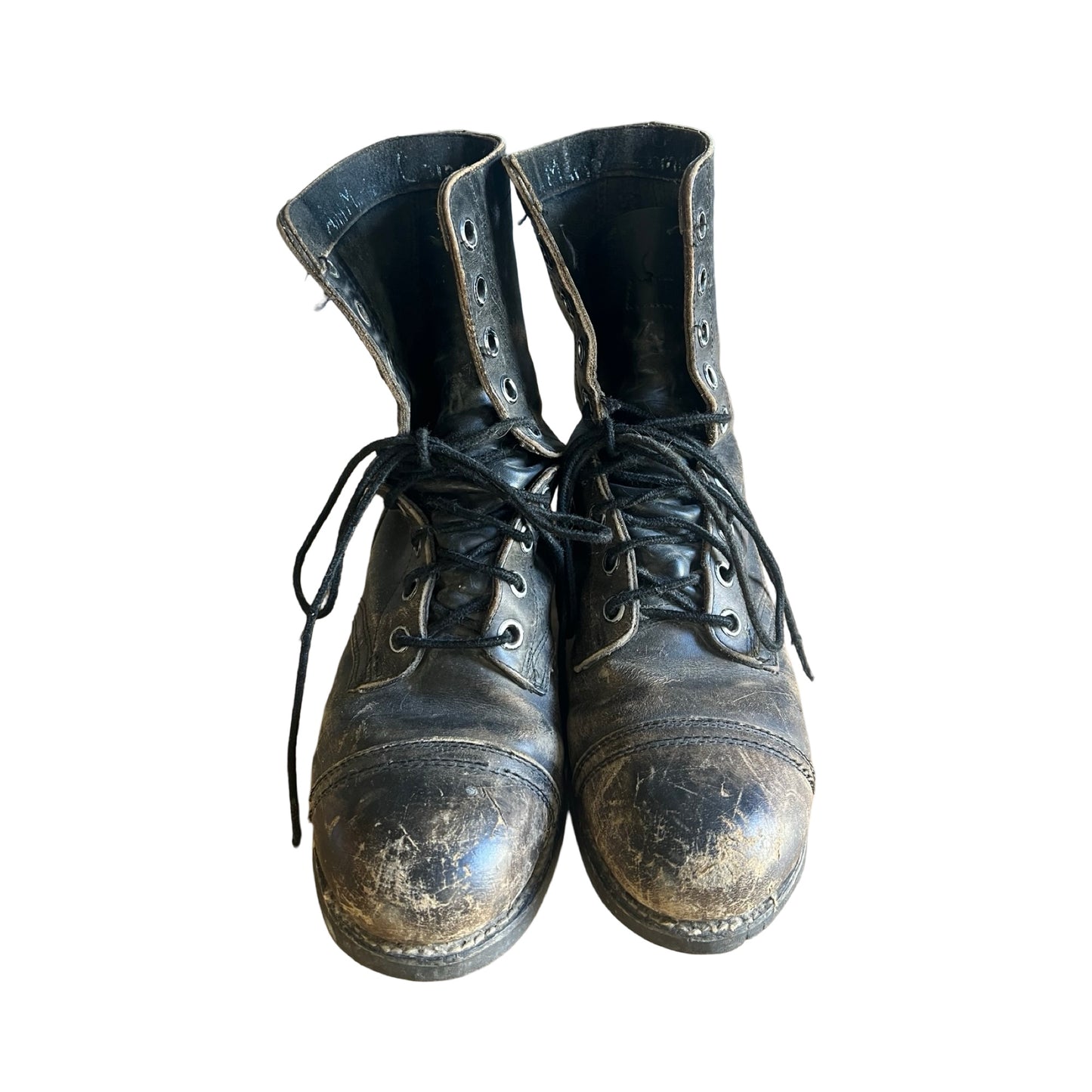 Vintage 80’s Ansi Distressed Biltrite Military Steel Toe Combat Boots Women’s 8.5/9