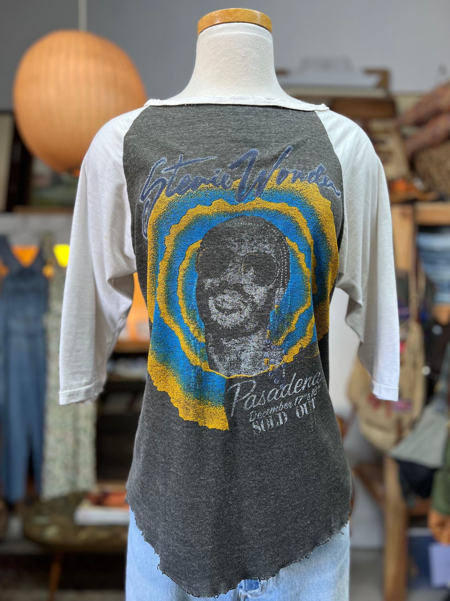 SUPER RARE!! Vintage Stevie Wonder 1971 Sold Out Pasadena Rock Tee