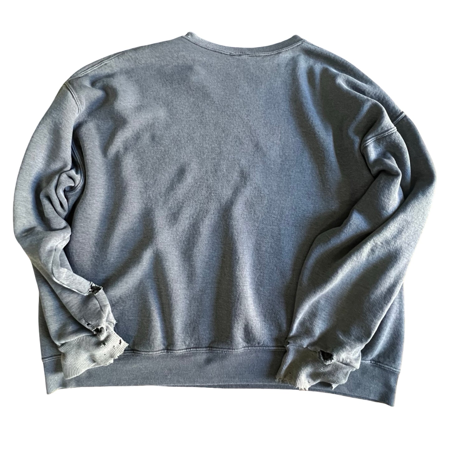 Vintage 80’s Heavily Distressed Russell Sweatshirt w/ MV Logo XL