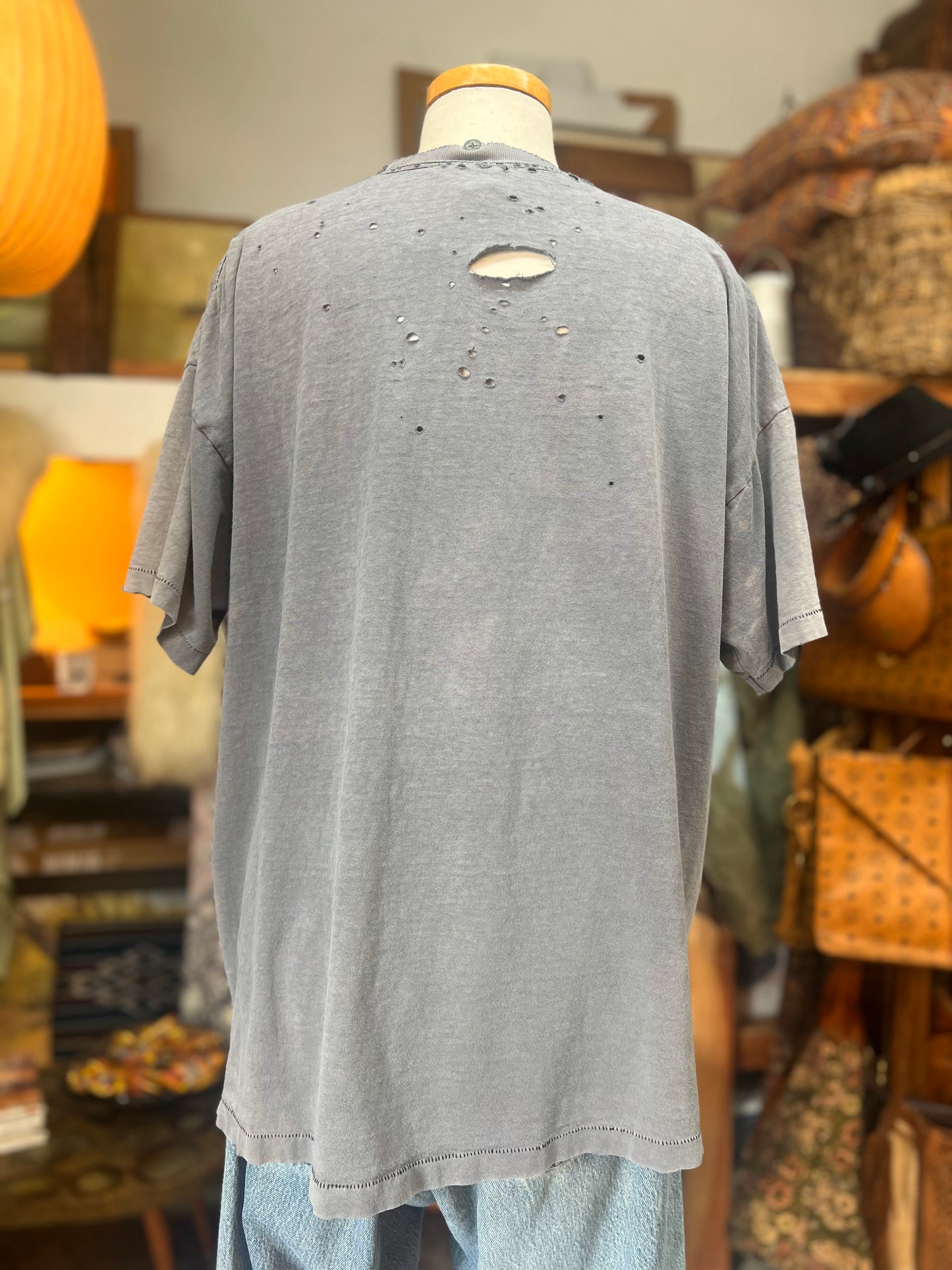 Vintage Distressed Purdue Single Stitch Oversized Tee XL