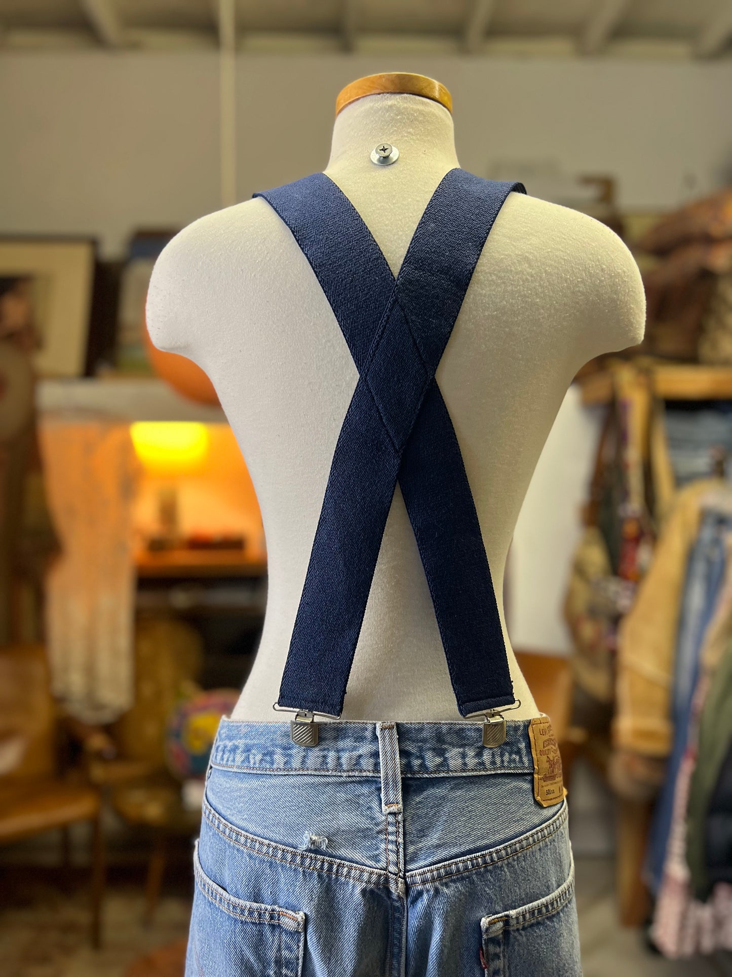 Vintage 80’s Budweiser Bud Light Adjustable Suspenders