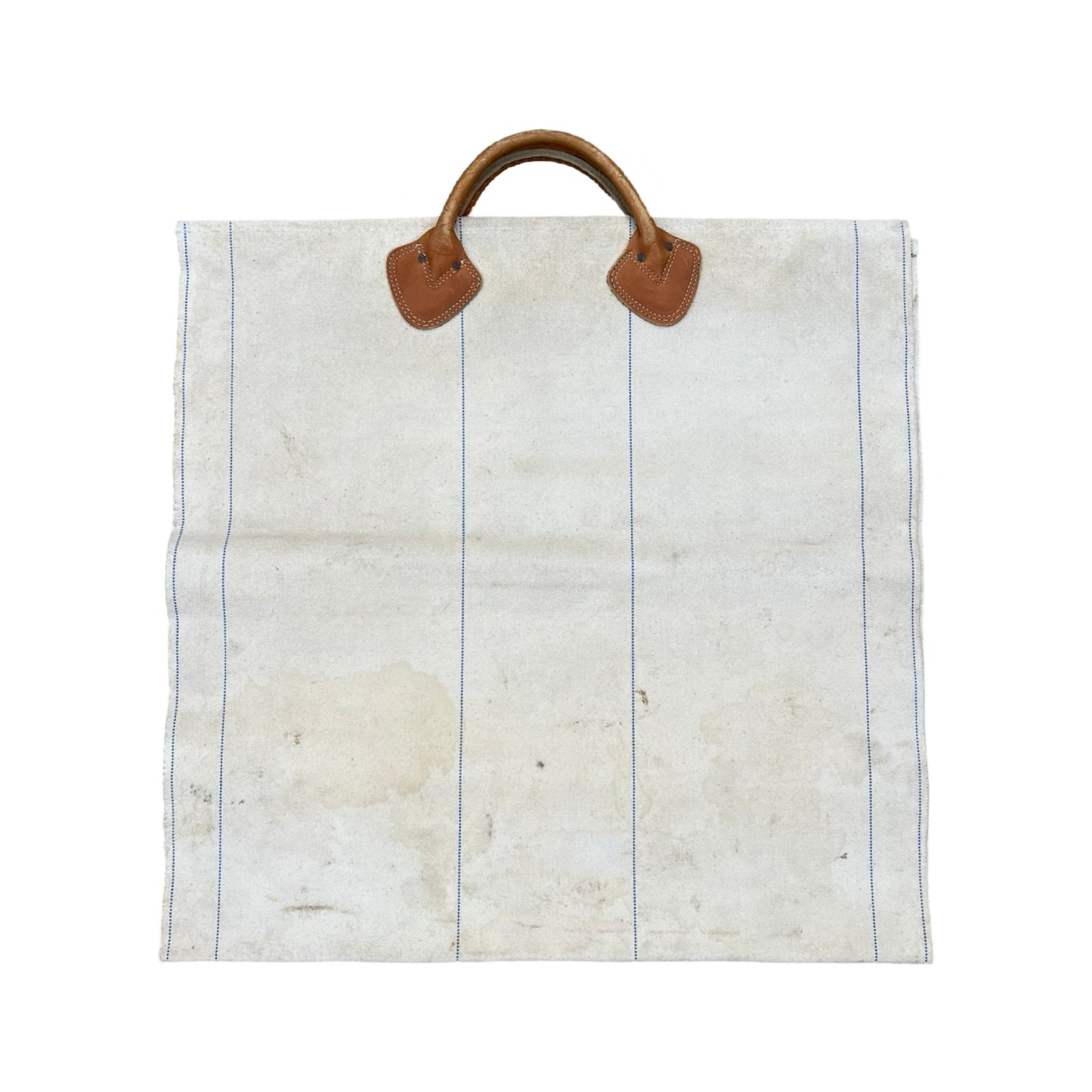Vintage 80’s LL Bean Canvas & Lether Handle Firewood Carrier Tote