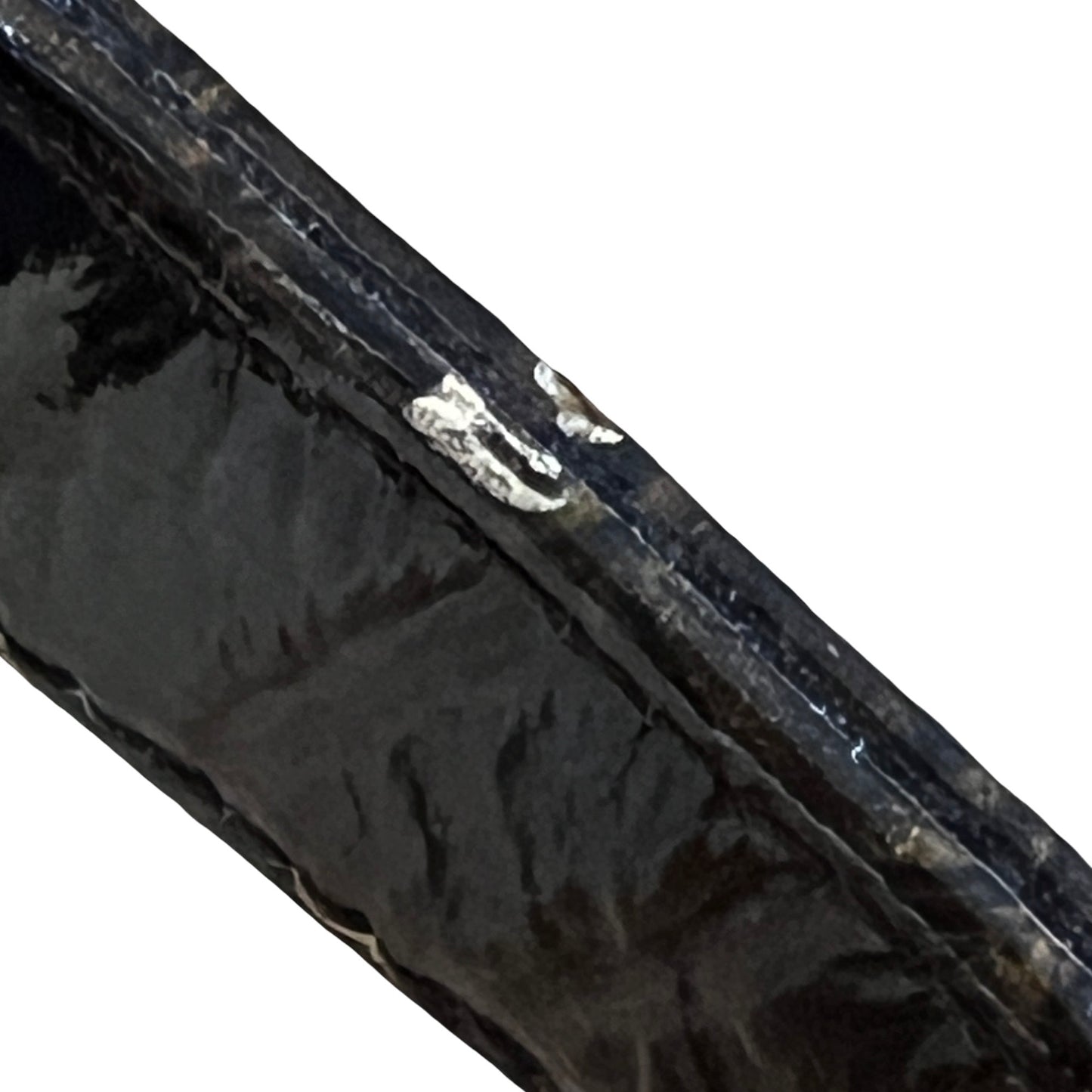 Vintage 1950’s Embossed Patent Leather Purse w/ Gold Brooch Closure