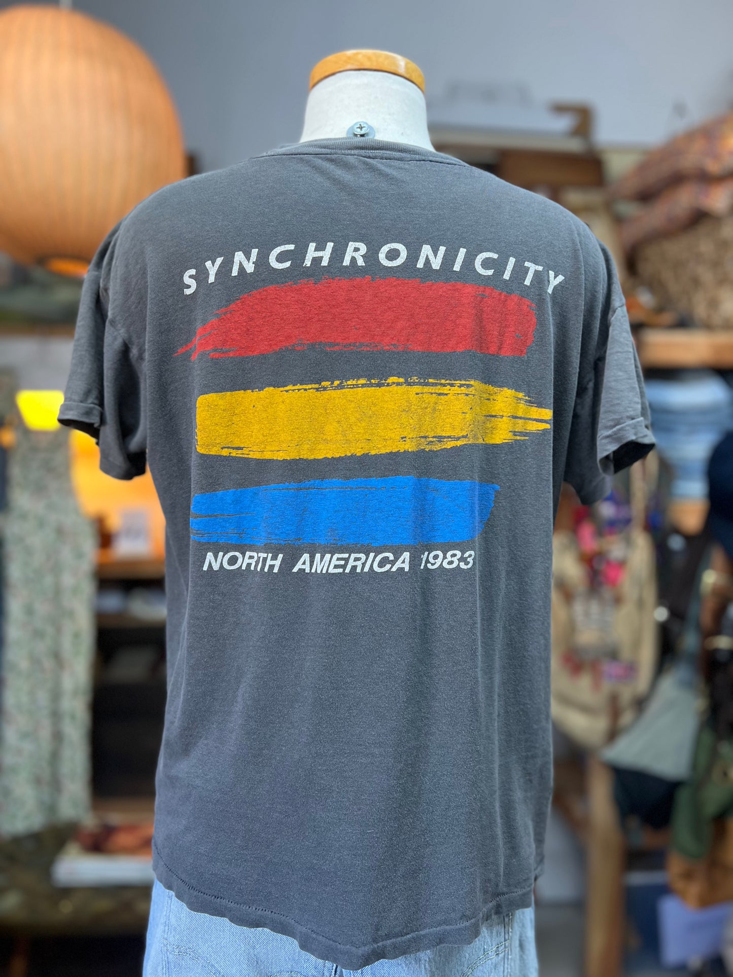 Vintage Original The Police 1983 Synchronicity Tour Rock Tee Worn To Perfection