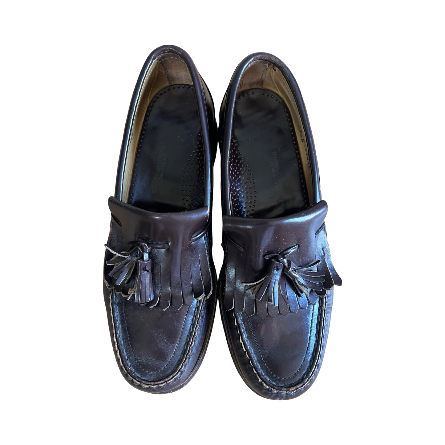 Vintage 80’s Chocolate Brown Brooks Brothers Tassel Loafers Mens 7.5