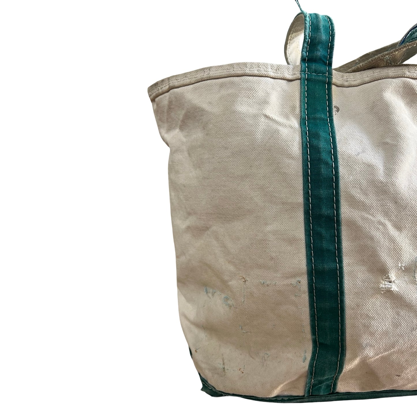 Vintage 1980’s Heavily Distressed LL Bean Boat & Tote Original Repairs
