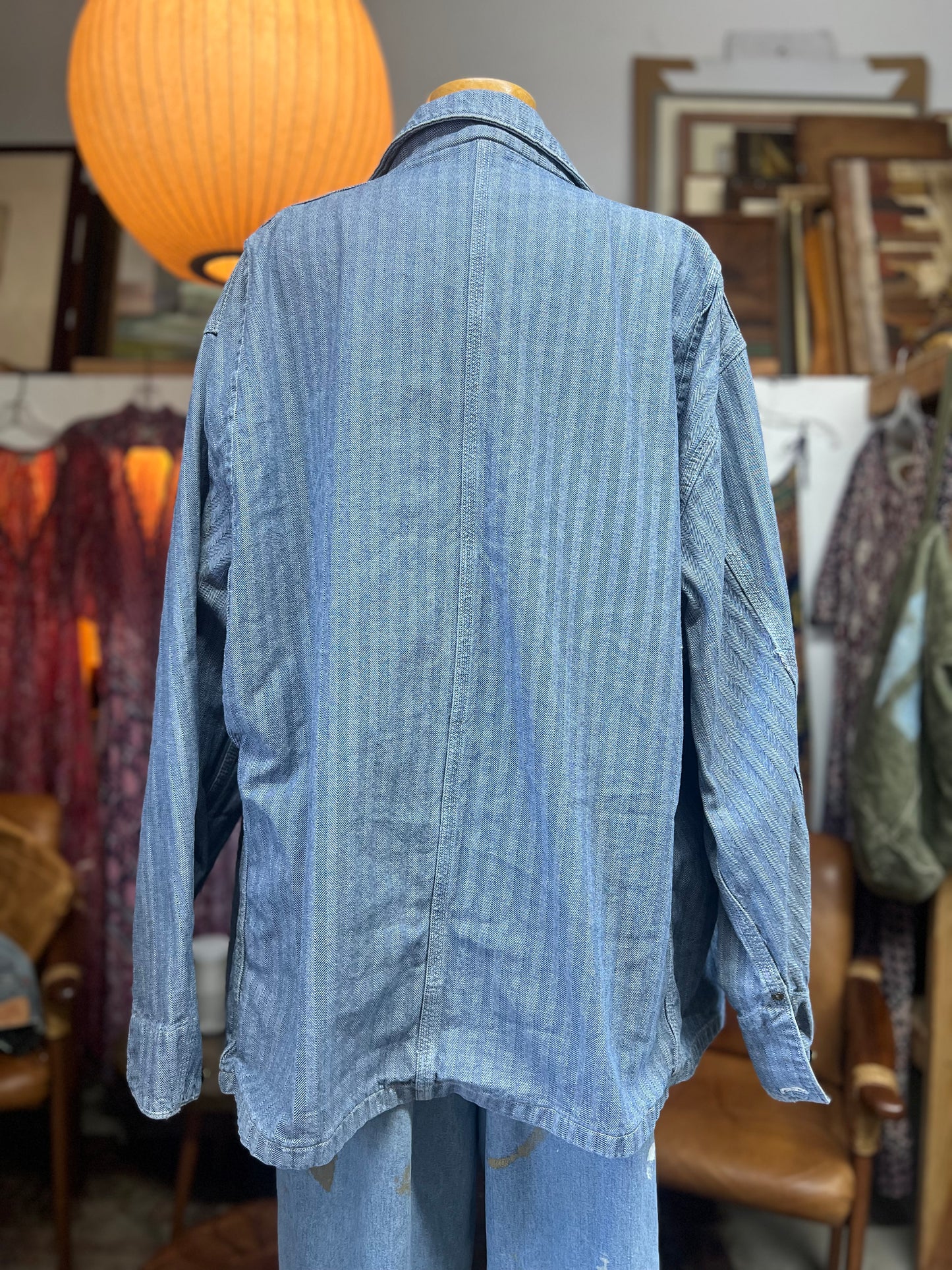 Rare 1994 Carhartt Herringbone Denim Chore Coat XL/XXL