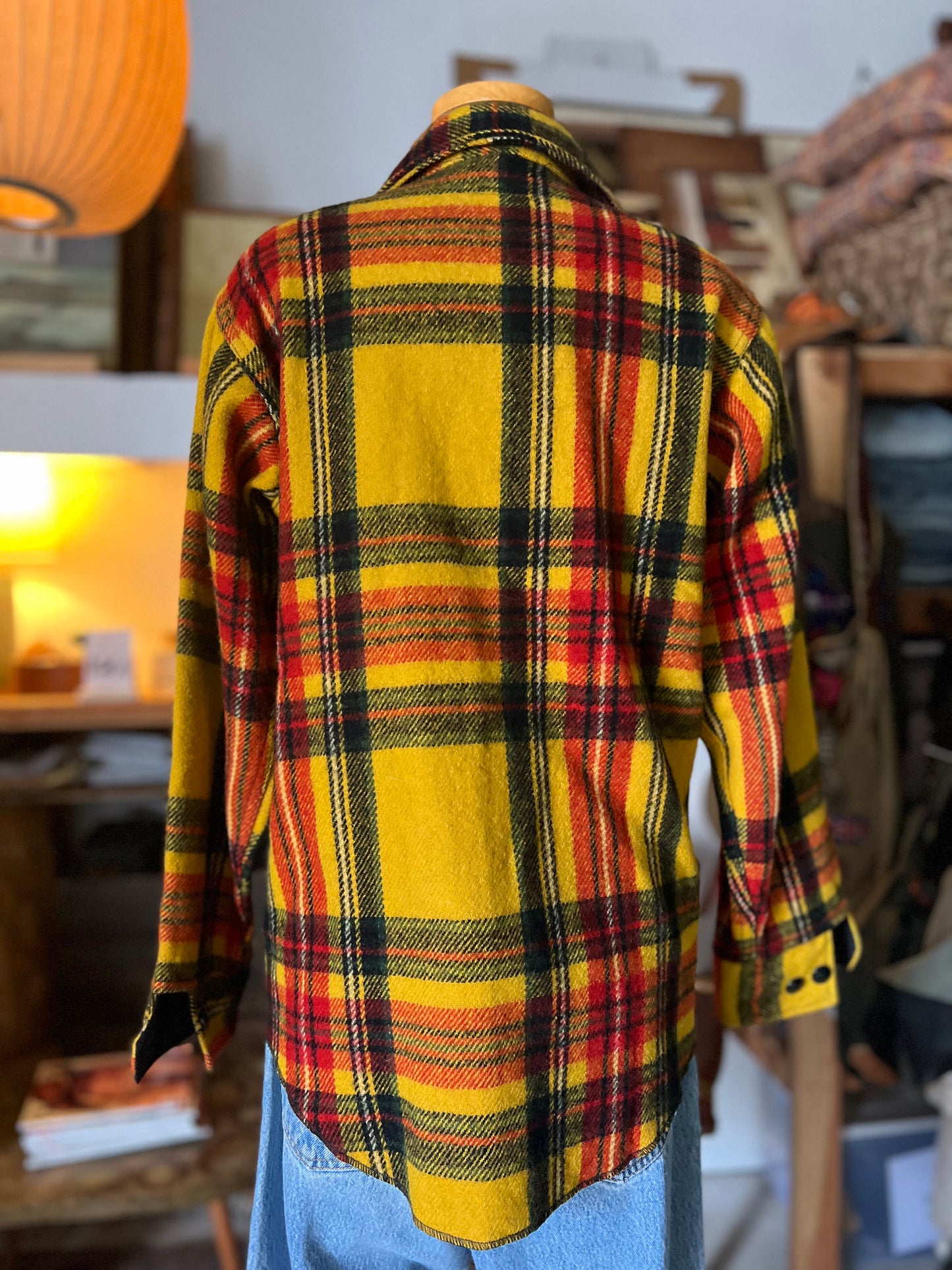 Vintage 50’s Melton CPO Shirt Super Rare Colorway Thick Wool Flannel M