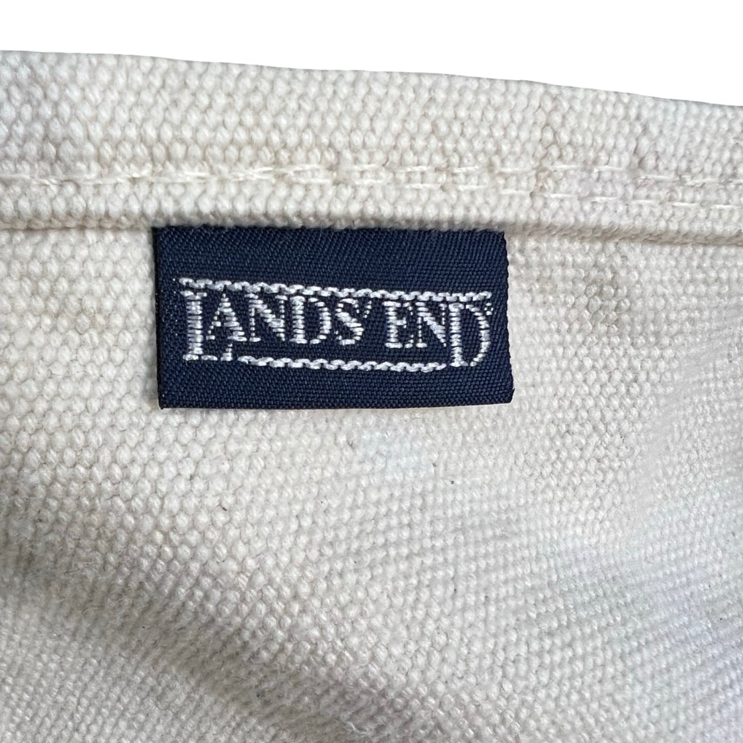 Vintage 90’s Classic Lands End Navy Canvas Tote XL