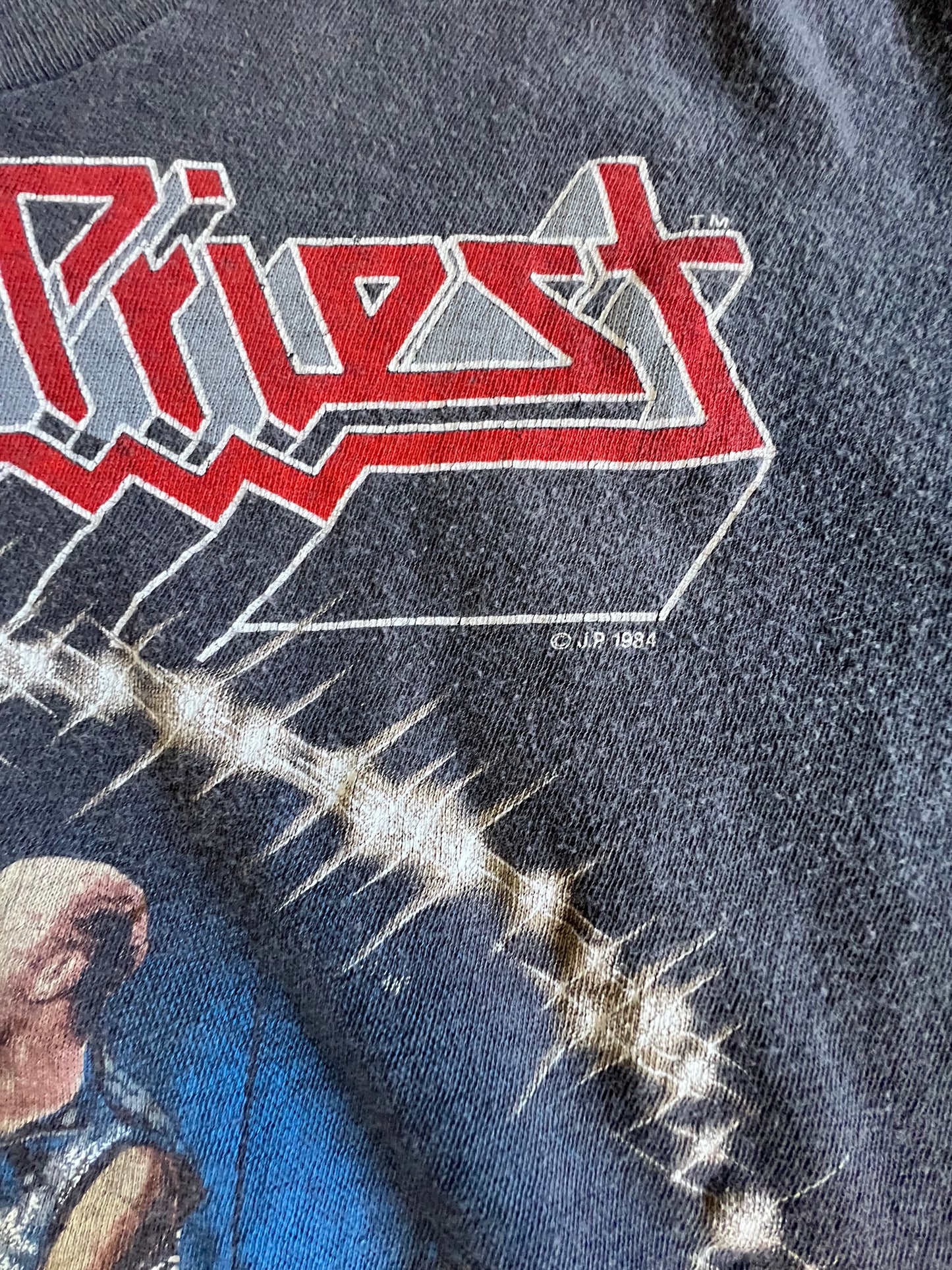 Vintage Judas Priest 1984 Defenders Of The Faith Single Stitch Rock Tee