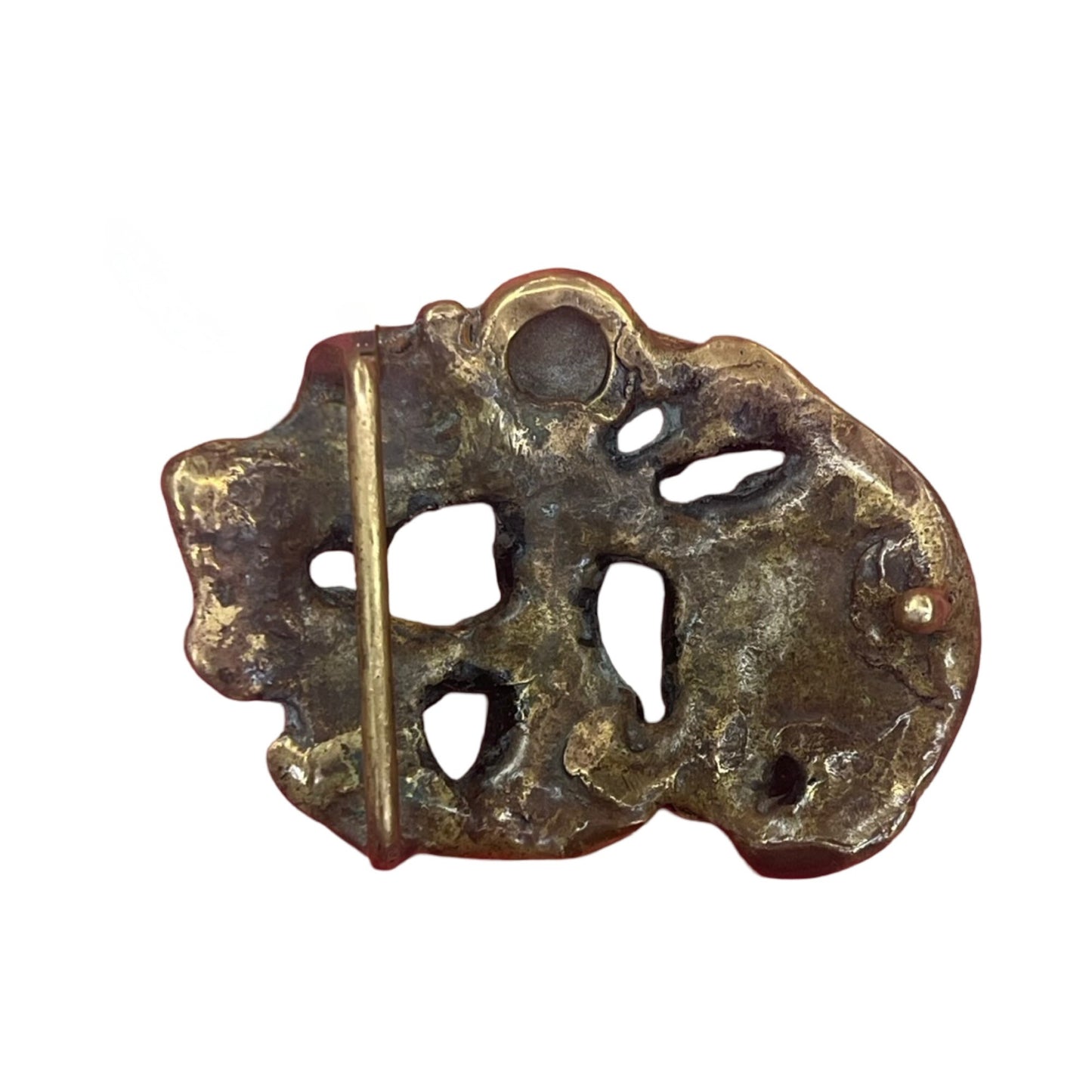 Vintage Rare 60’s/70’s Modernist Brass Belt Buckle Brutalist Jack Boyd Era