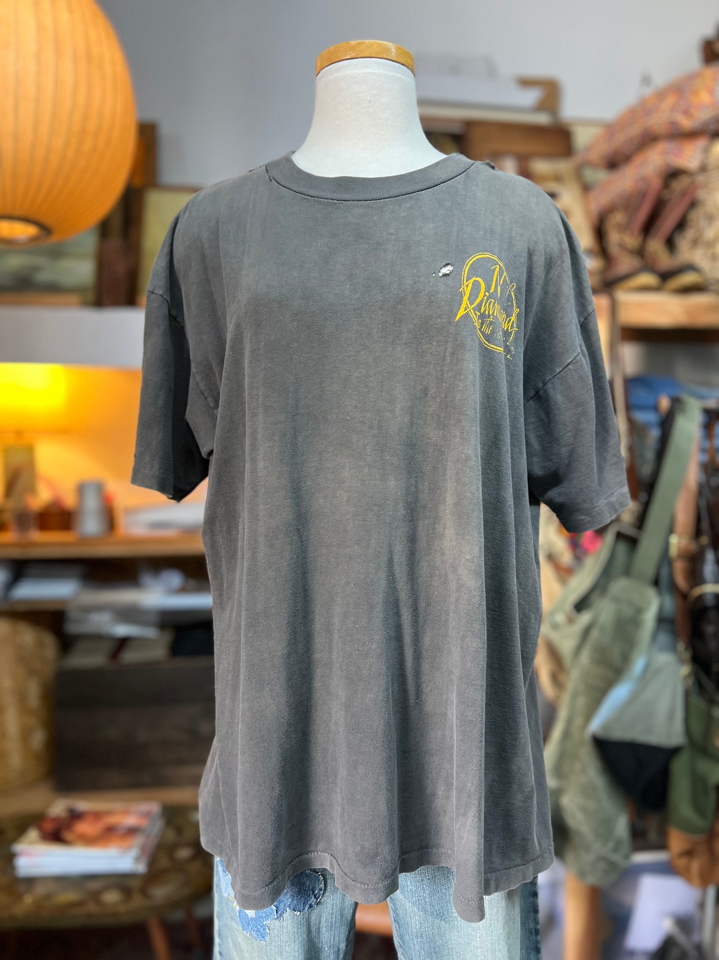 Vintage Neil Diamond In The Round 1992 Distressed Single Stitch Tour Shirt XL