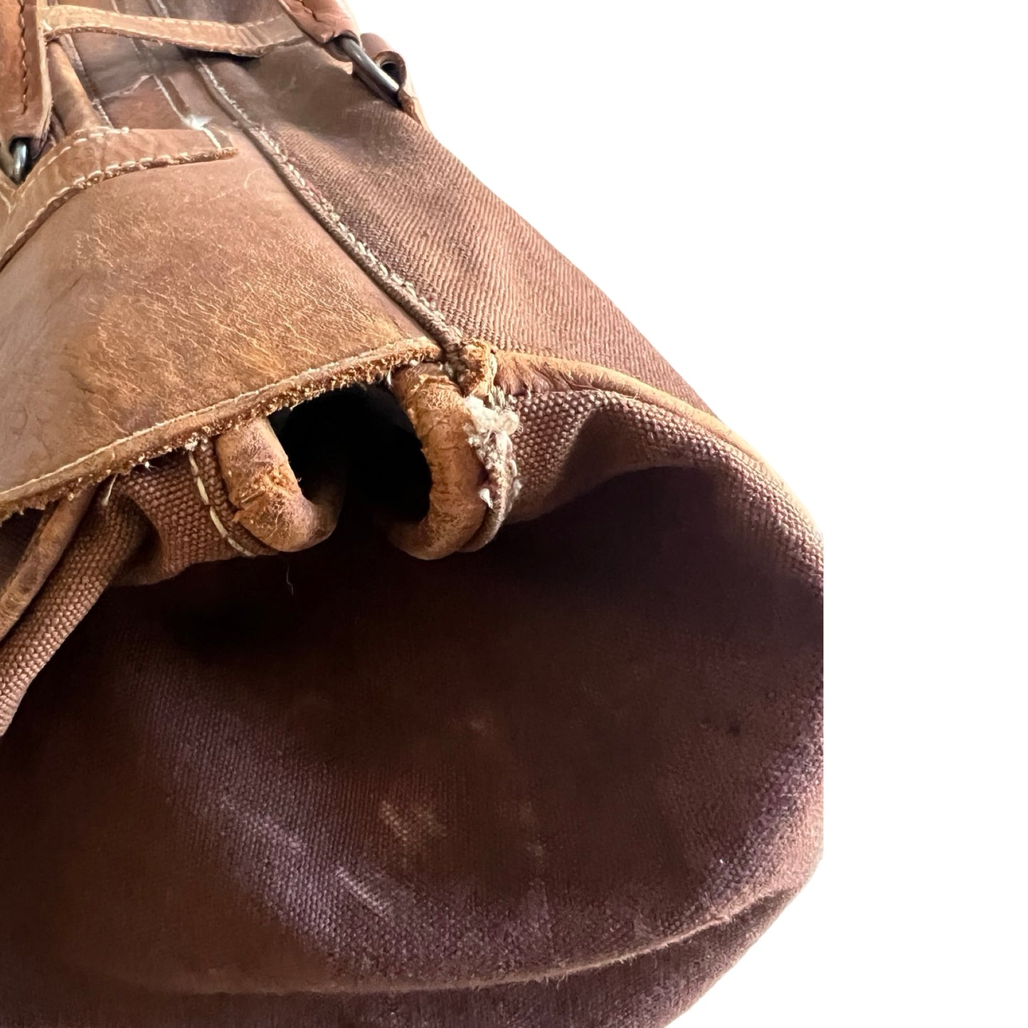 Vintage 1950’s Canvas & Leather Weekender Satchel