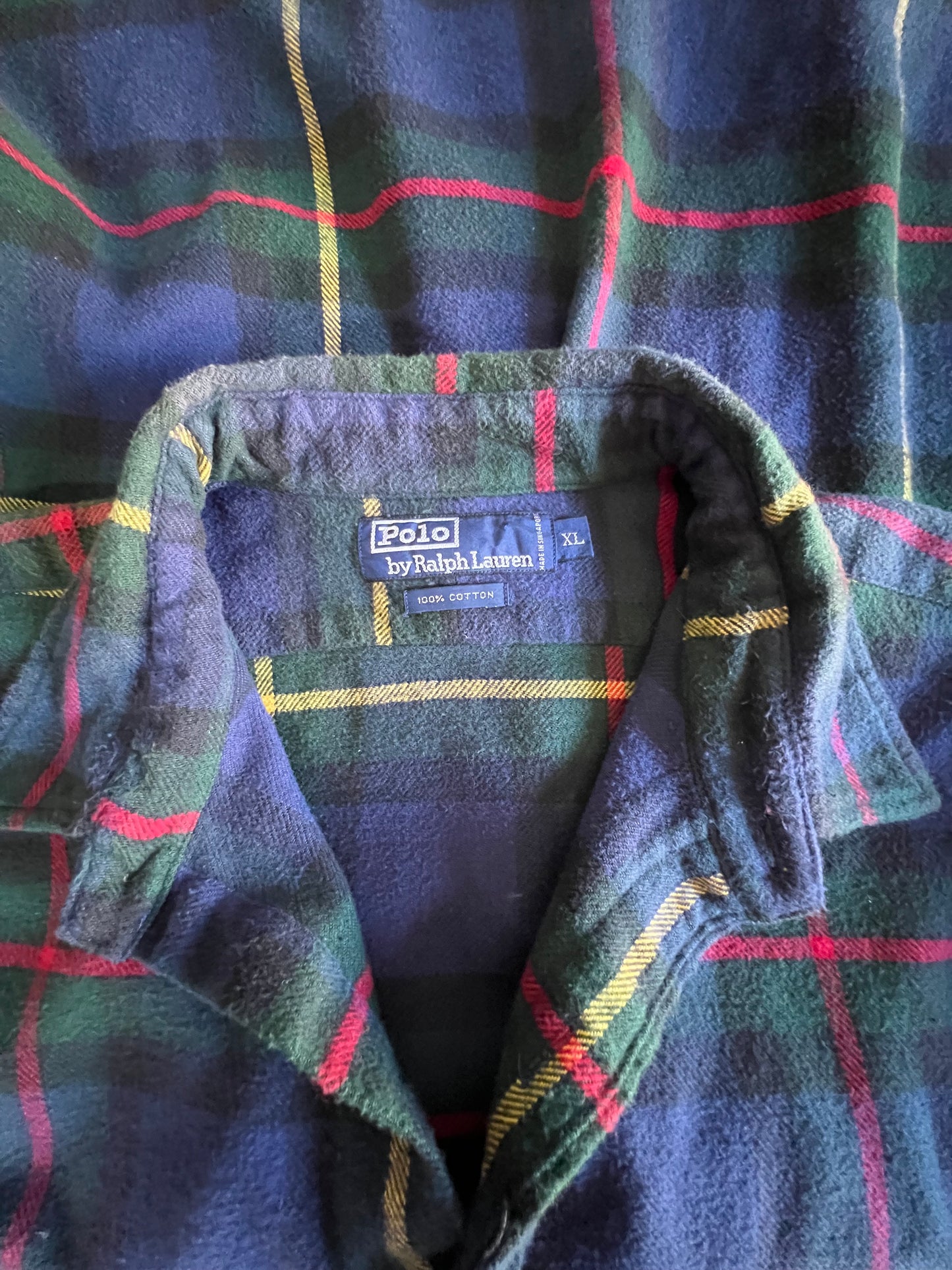 Vintage 90’s Oversized Classic Polo Ralph Lauren Flannel XL