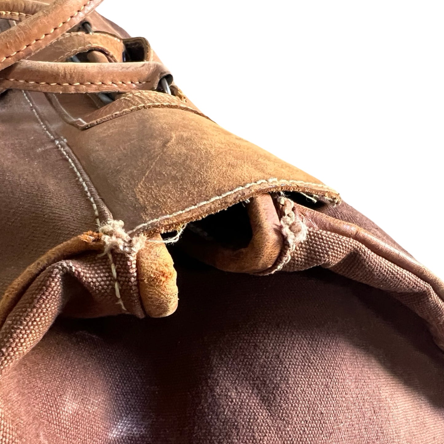 Vintage 1950’s Canvas & Leather Weekender Satchel