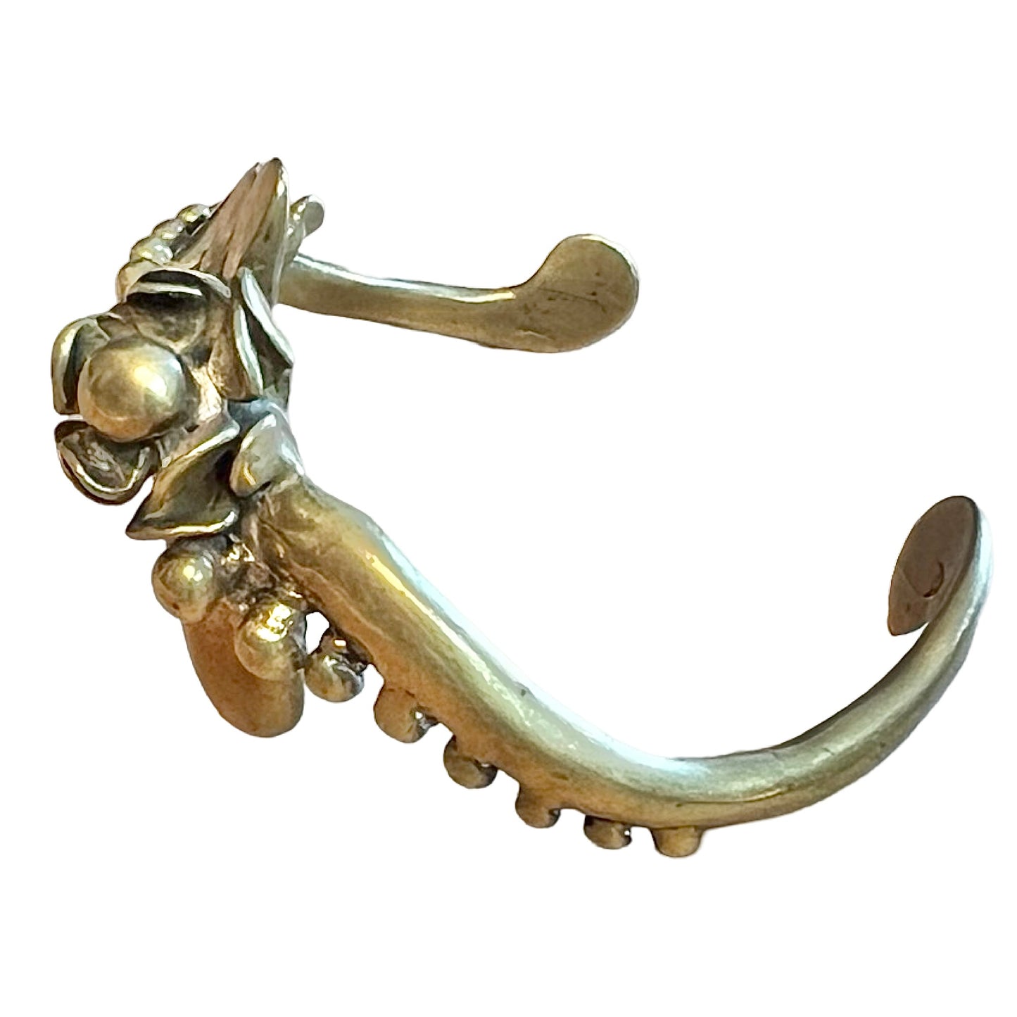 Vintage 1977 Signed Stephen Burr Modernist Brass Cuff