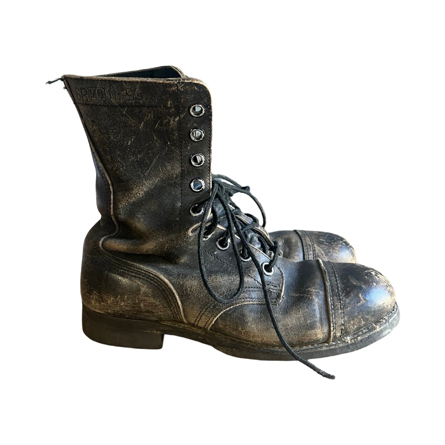 Vintage 80’s Ansi Distressed Biltrite Military Steel Toe Combat Boots Women’s 8.5/9