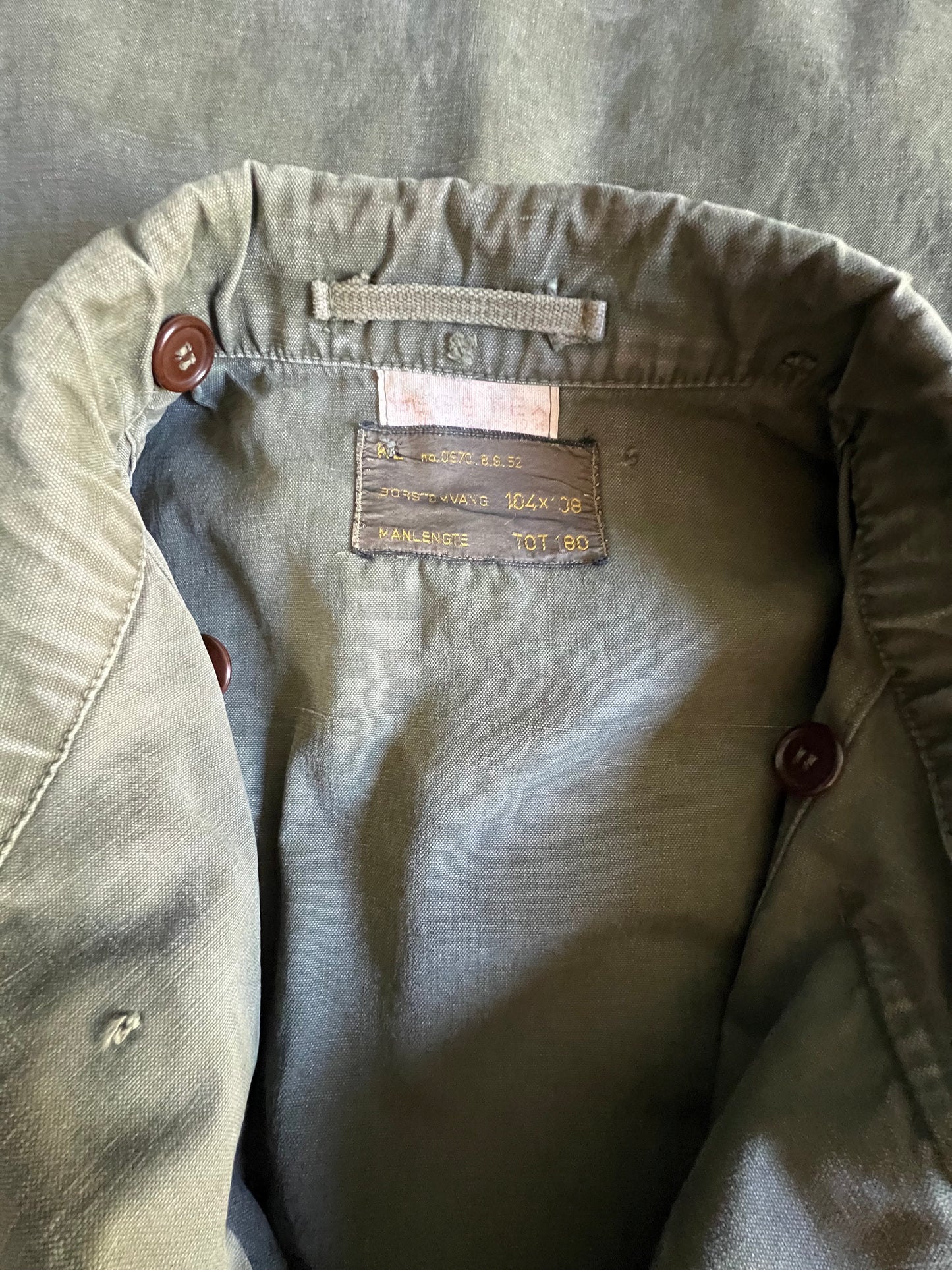 Incredible Rare 1950’s Vintage Distressed Army Jacket XL