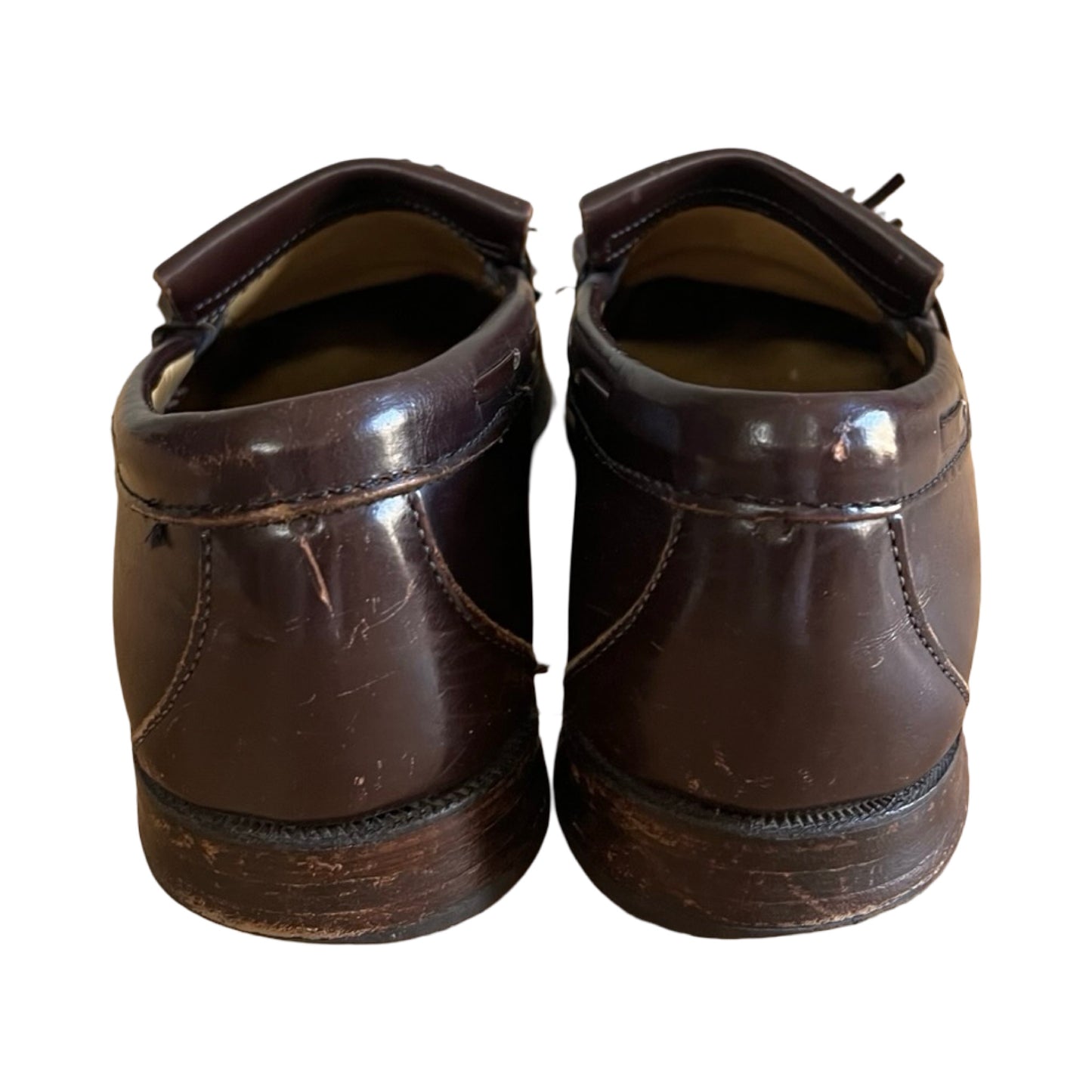 Vintage 80’s Chocolate Brown Brooks Brothers Tassel Loafers Mens 7.5