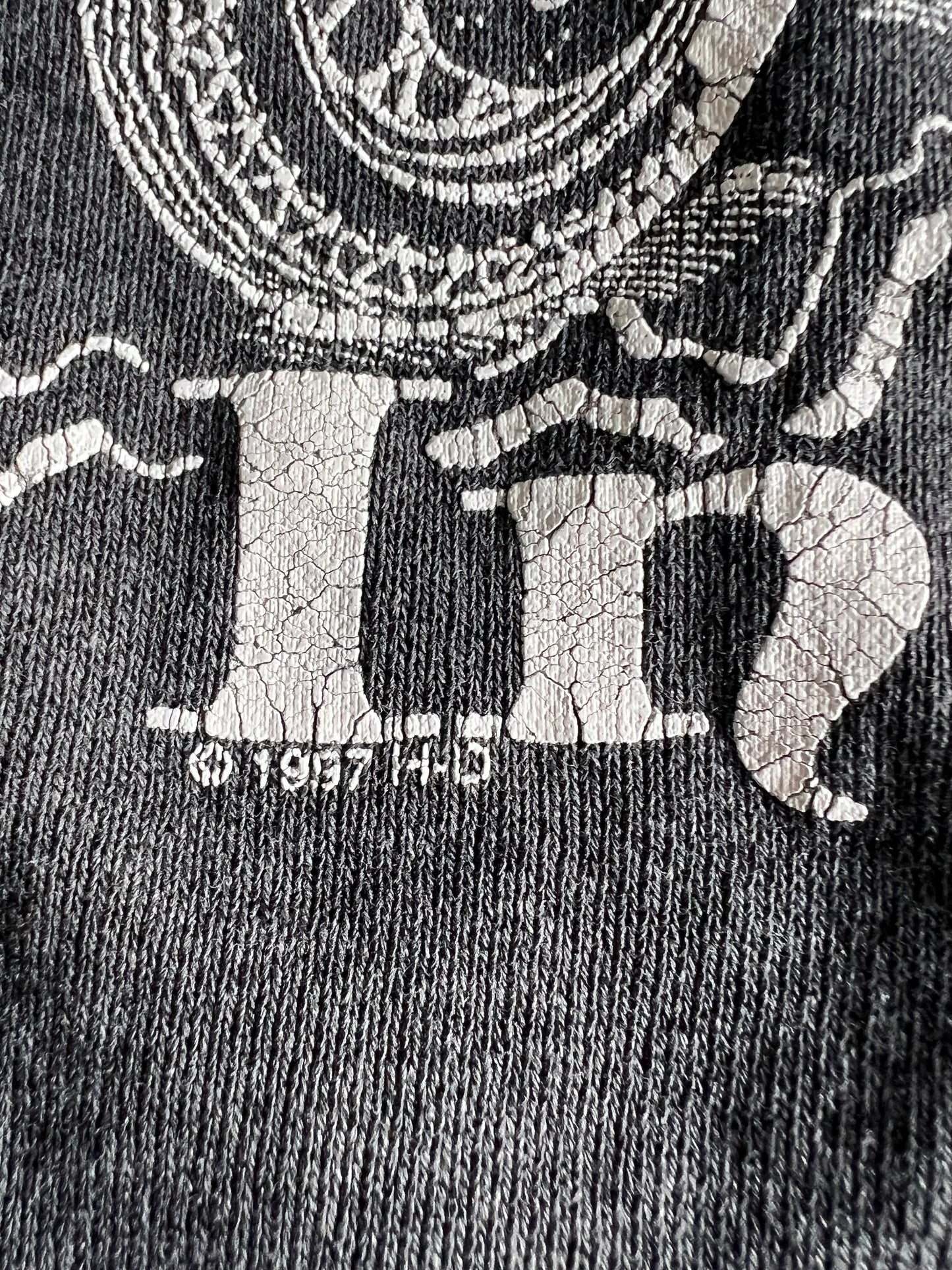 Vintage 80’s/90’s Distressed Harley Logo Sweatshirt Indiana XL