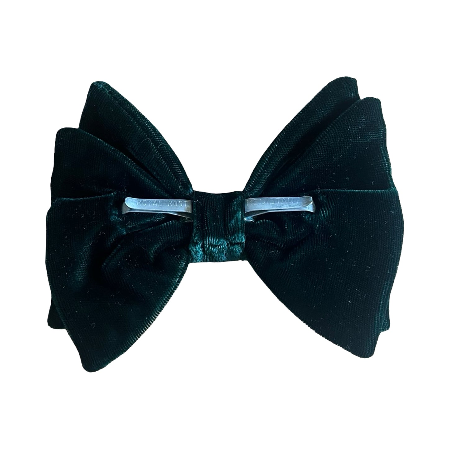 Vintage 70’s Velvet Clip On Bow Tie