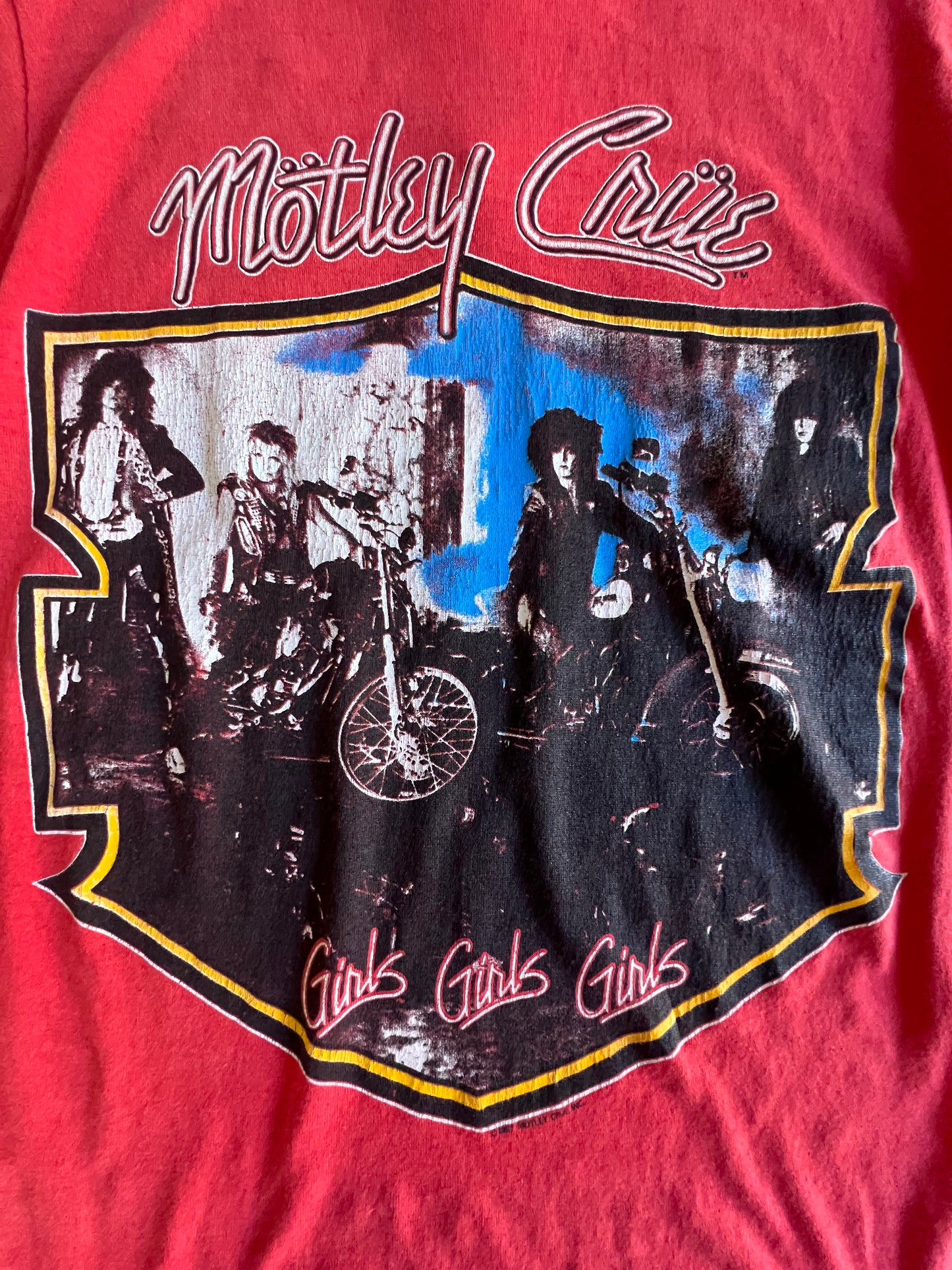 Vintage Original 1987 Motley Crue Girls Girls Girls T-Shirt S