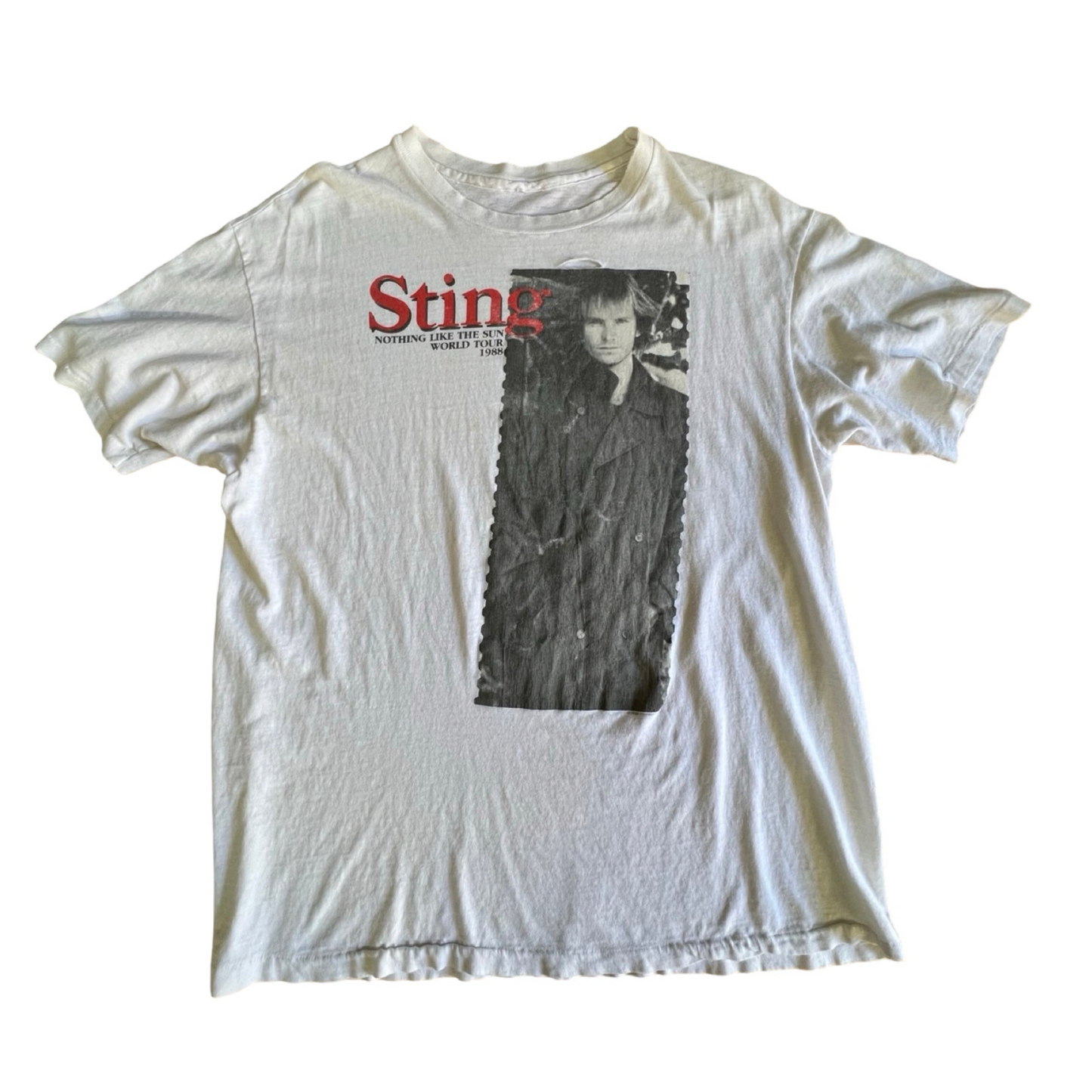 Vintage Sting 1988 Nothing Like The Sun Single Stitch Distressed Tour T-Shirt