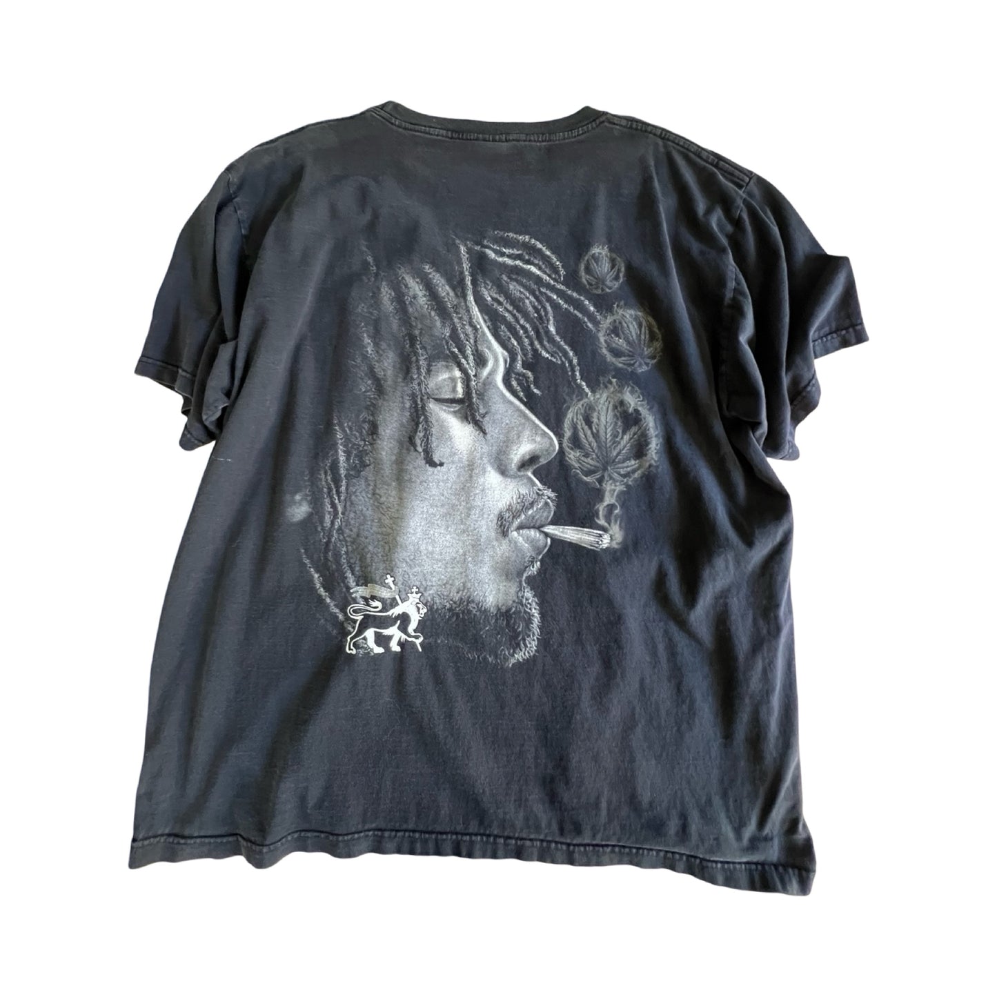 Vintage 90’s Bob Marley Smoke Double Sided  Oversized Tee XXL