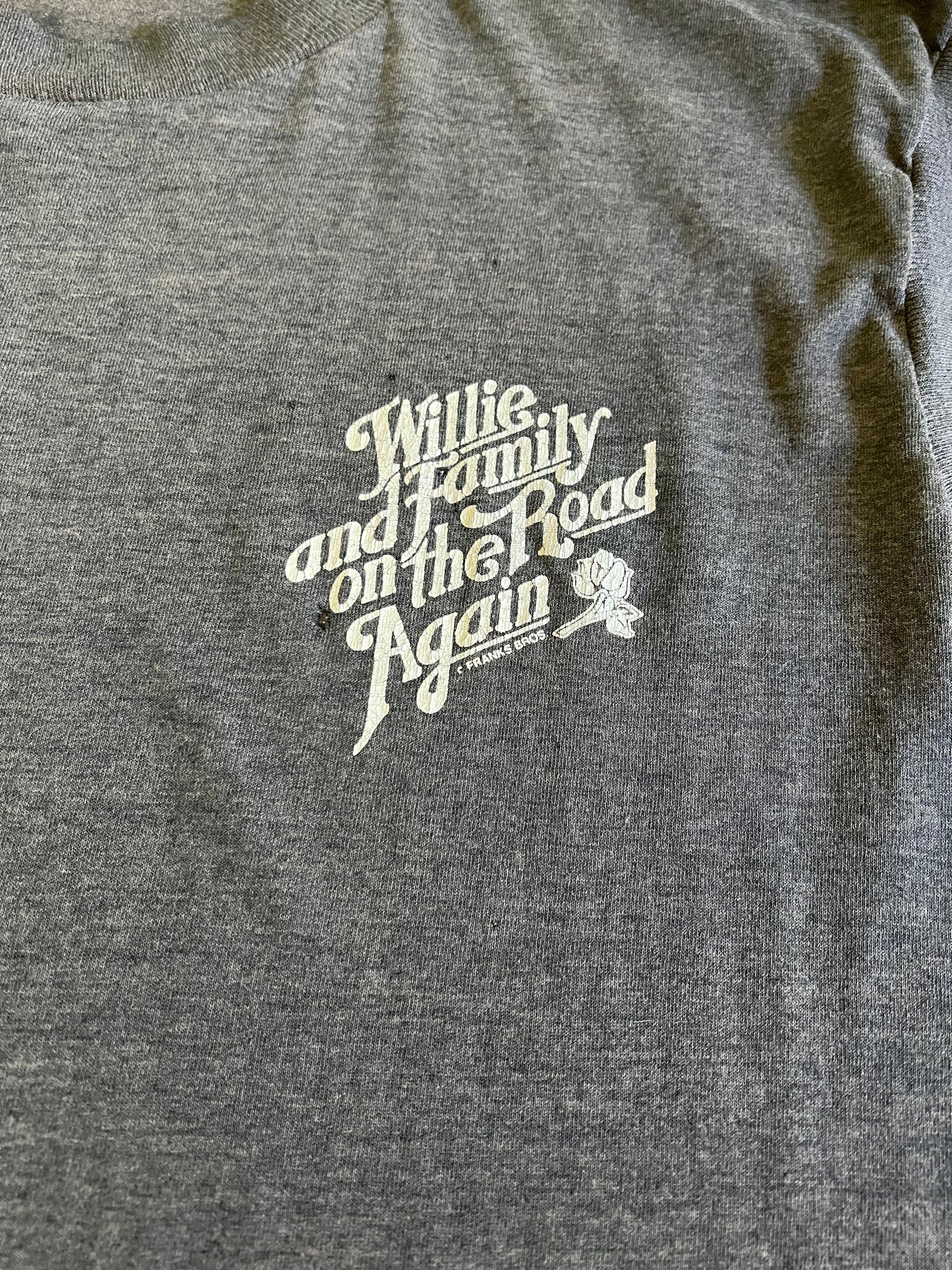 Vintage Willie Nelson & Family On The Road Again Single Stitch Muscle Tee