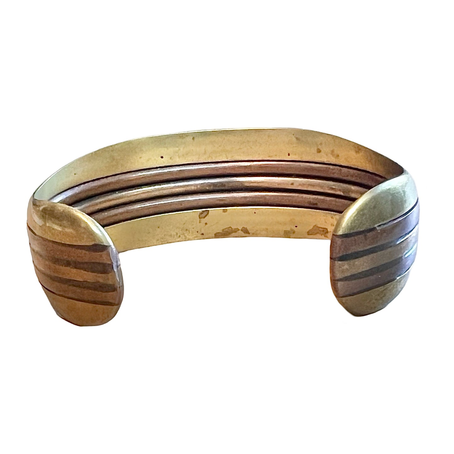 Vintage 1980’s Mixed Metal Brass & Copper Cuff