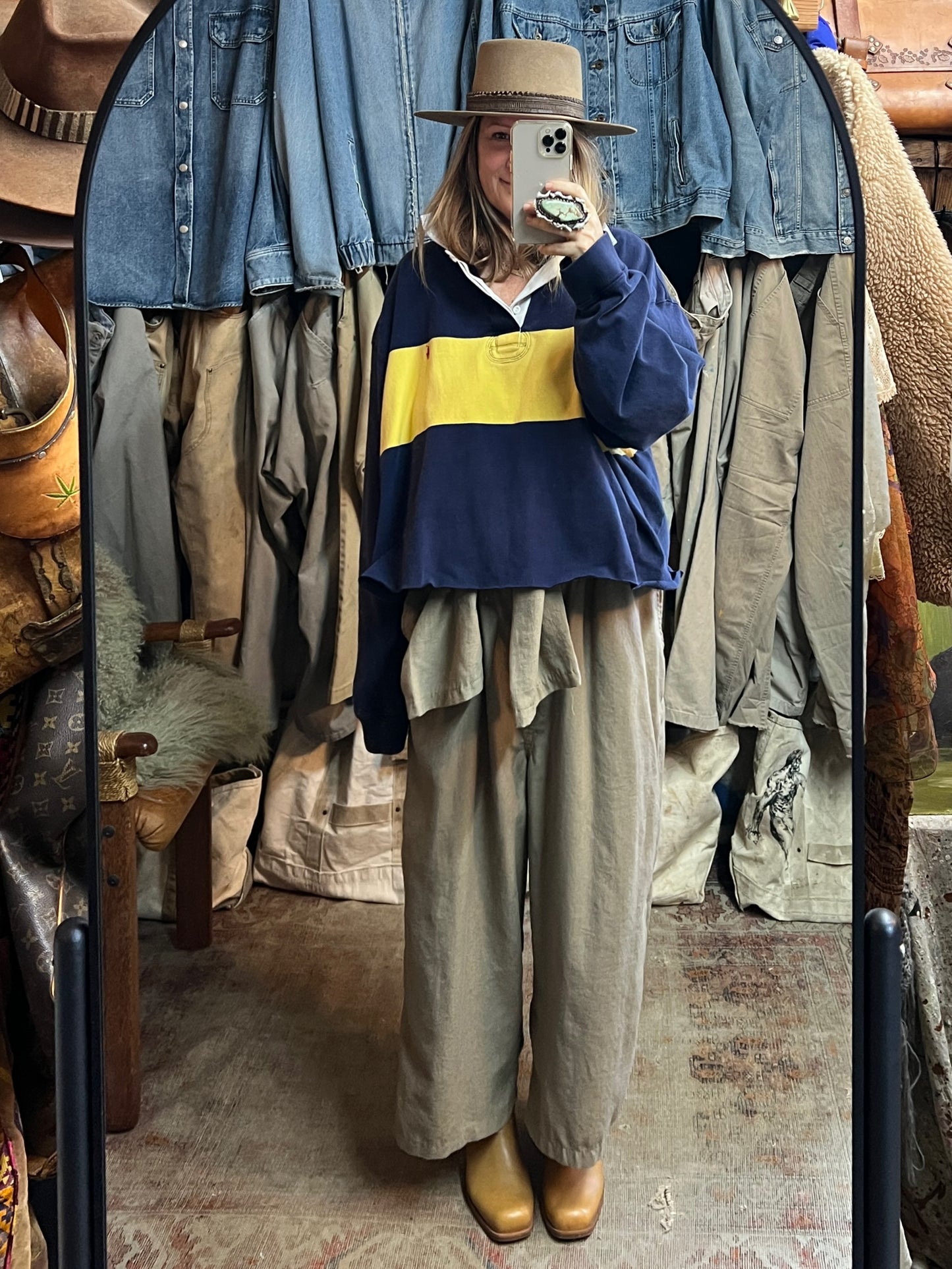 Vintage Polo Ralph Lauren Oversized Cropped Rugby 5XL