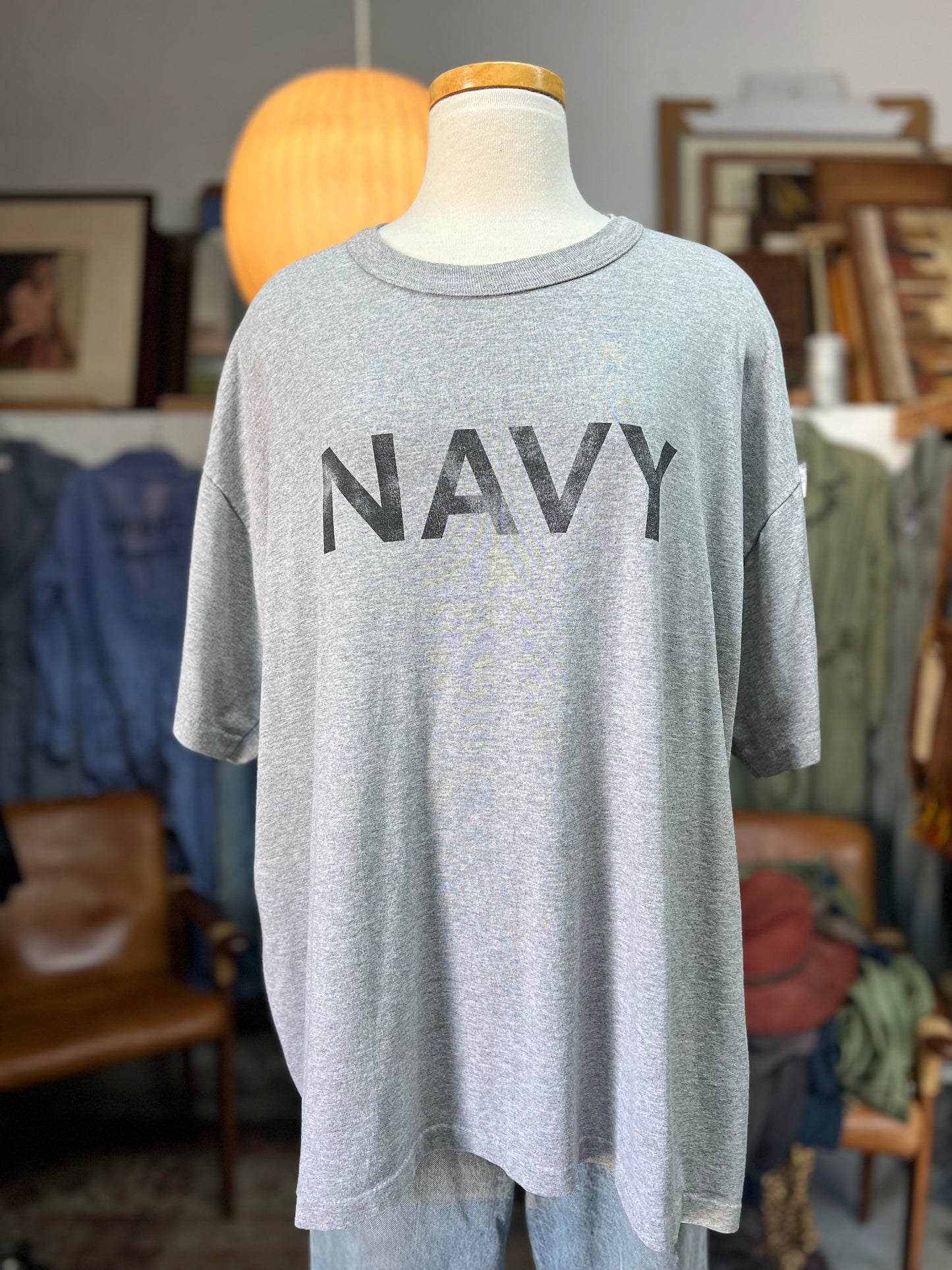 Vintage 70’s Navy Fitness Uniform Single Stitch Tee XXL