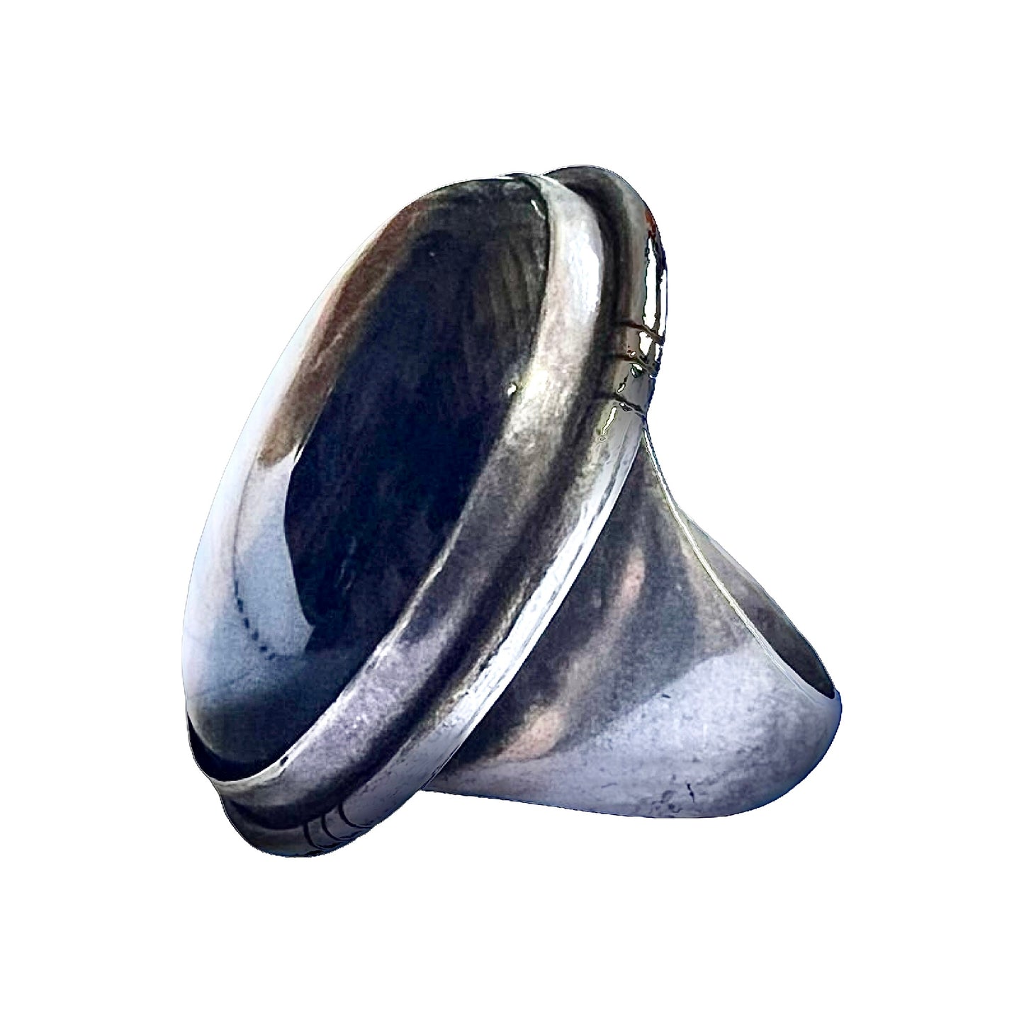 Huge Vintage Tigers Eye Sterling Silver Ring Size 9 1/4