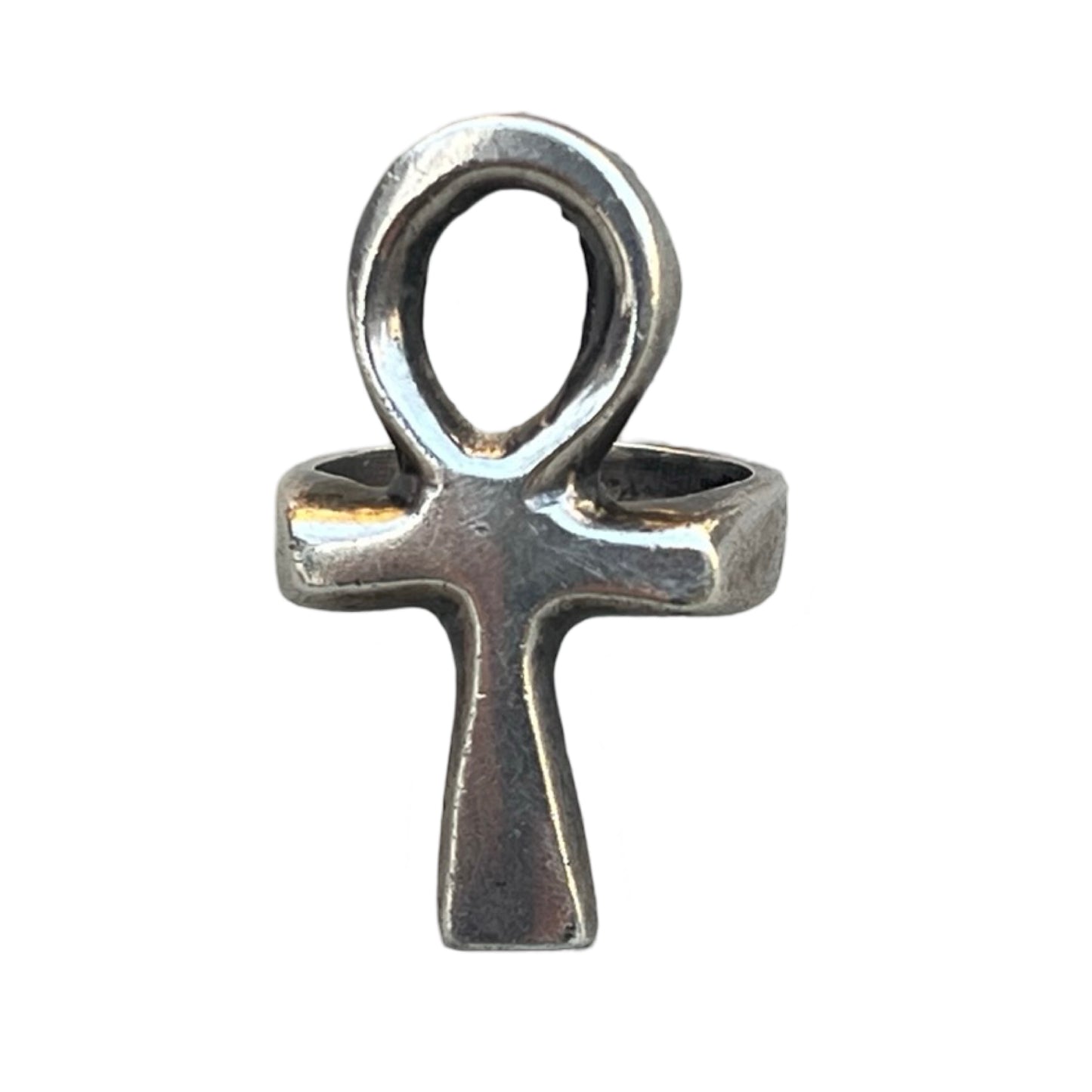 Vintage 70’s Sterling Silver Ankh Ring Size 6.25