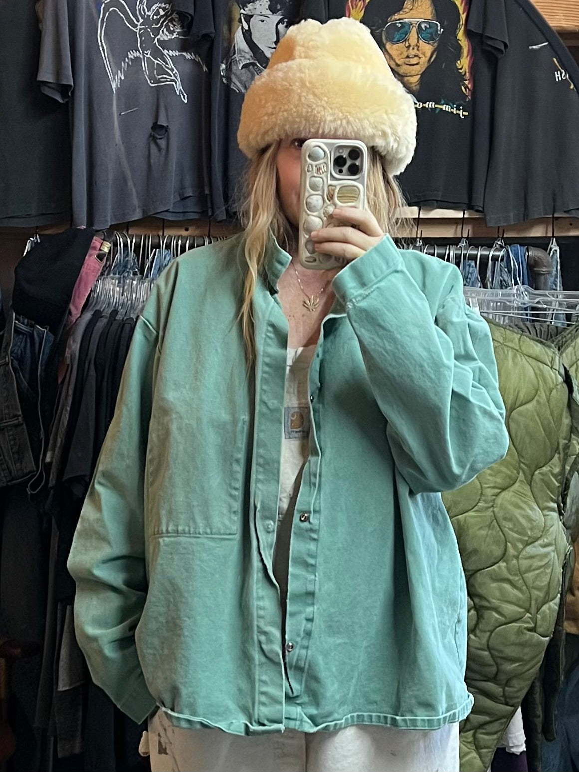 Vintage Heavy Canvas Distressed Chore Coat 3XL