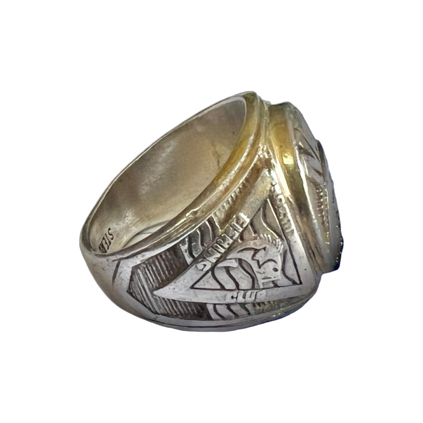 Vintage NAFC Life Member Sterling Silver Ring Size 8.5