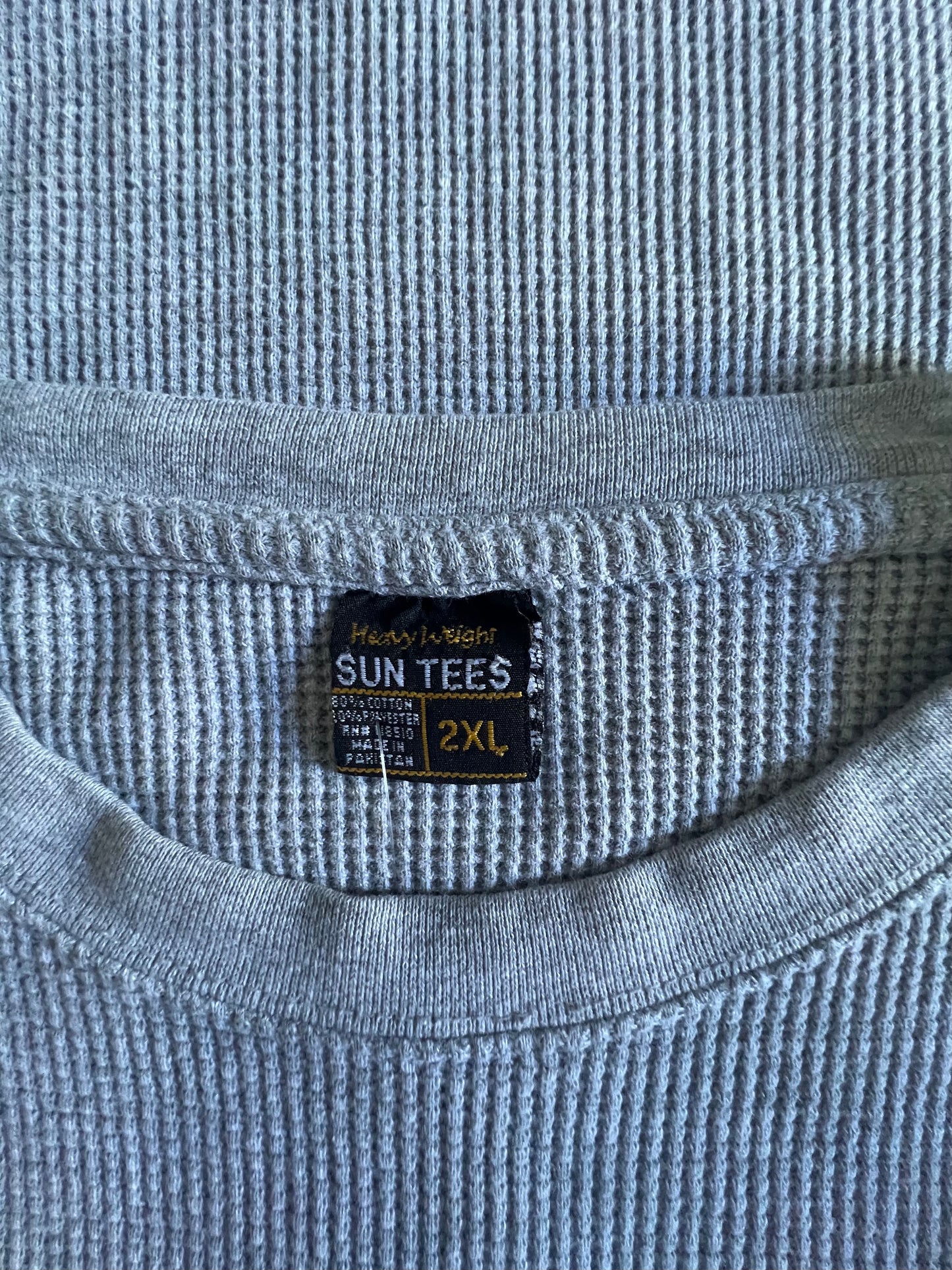 Vintage Rare Bootleg Harley Davidson Big Logo Thermal 2XL