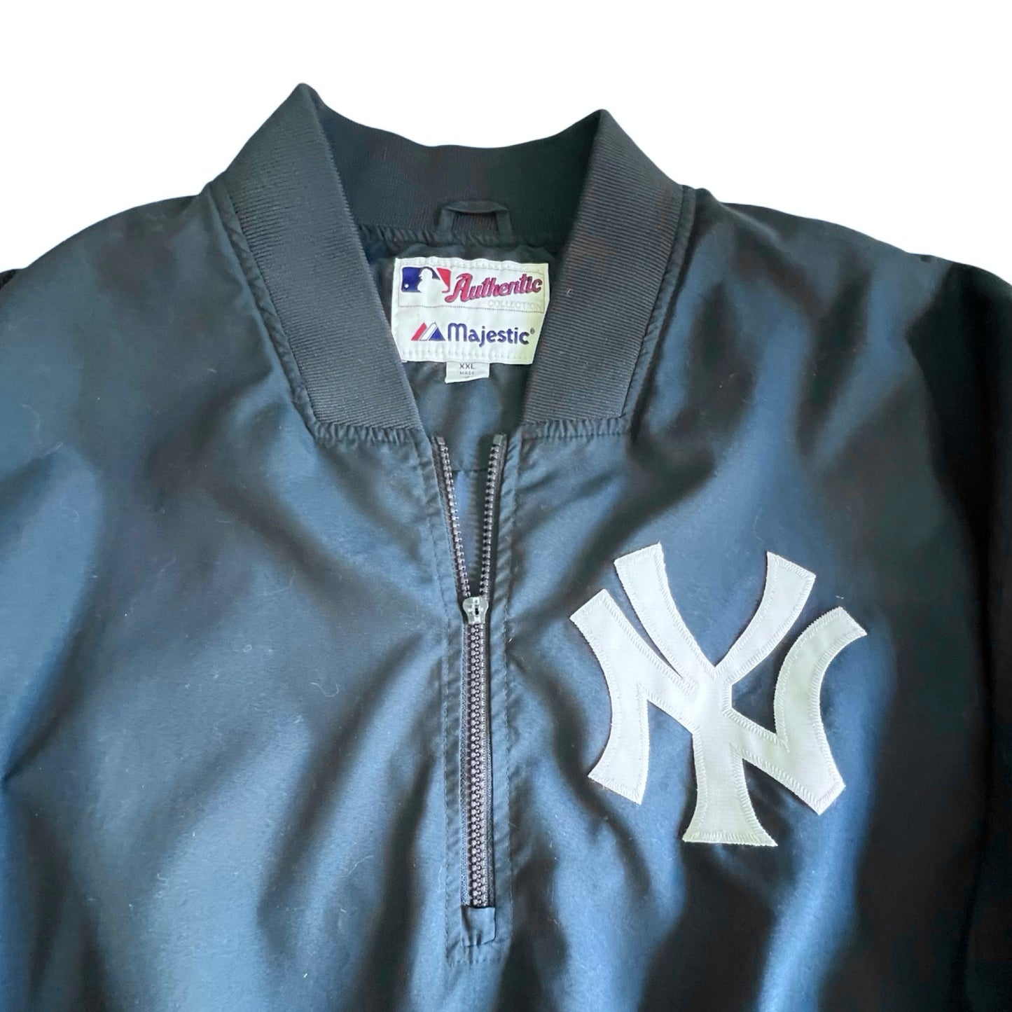 Vintage 90’s Majestic New York Yankees Pullover Windbreaker XXL