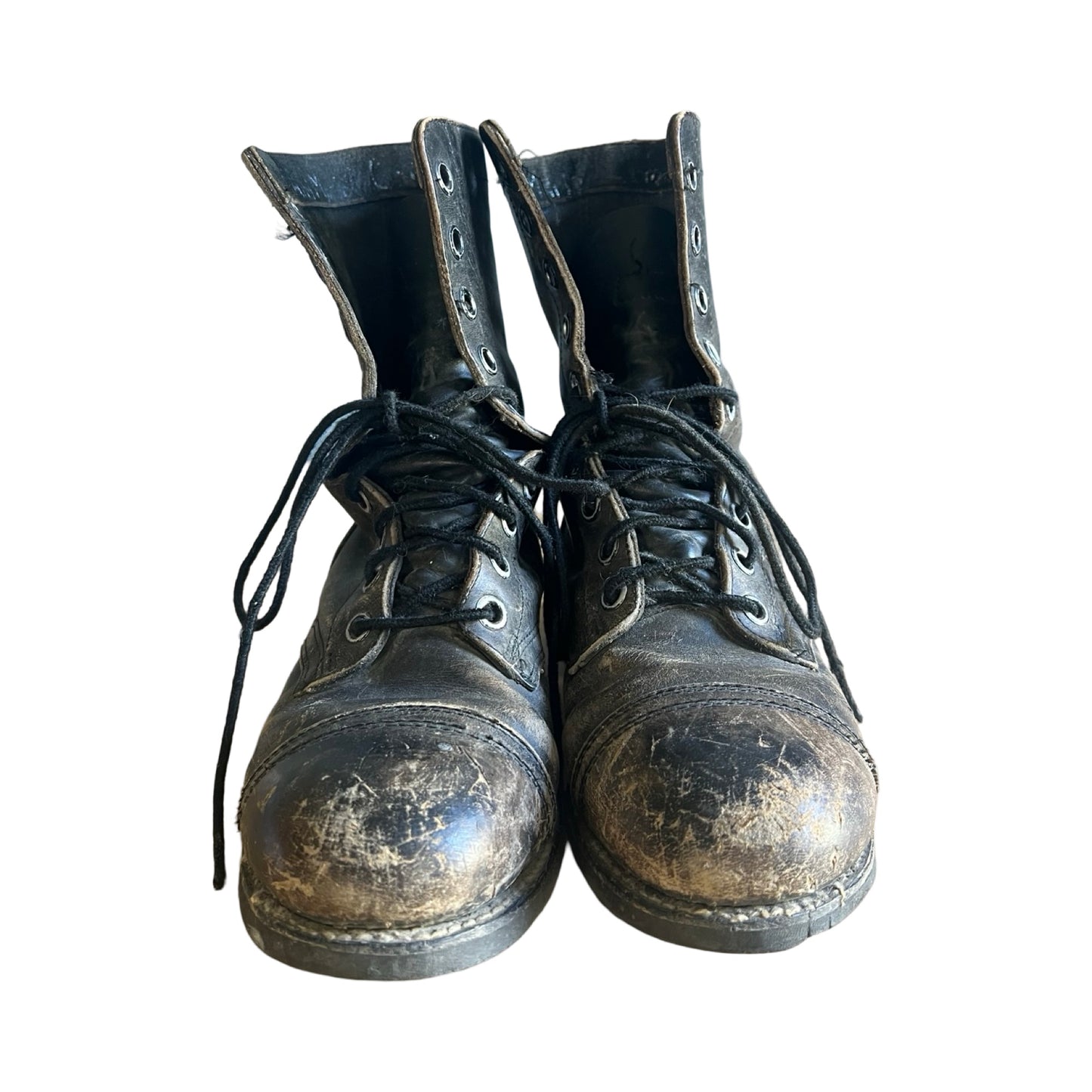 Vintage 80’s Ansi Distressed Biltrite Military Steel Toe Combat Boots Women’s 8.5/9