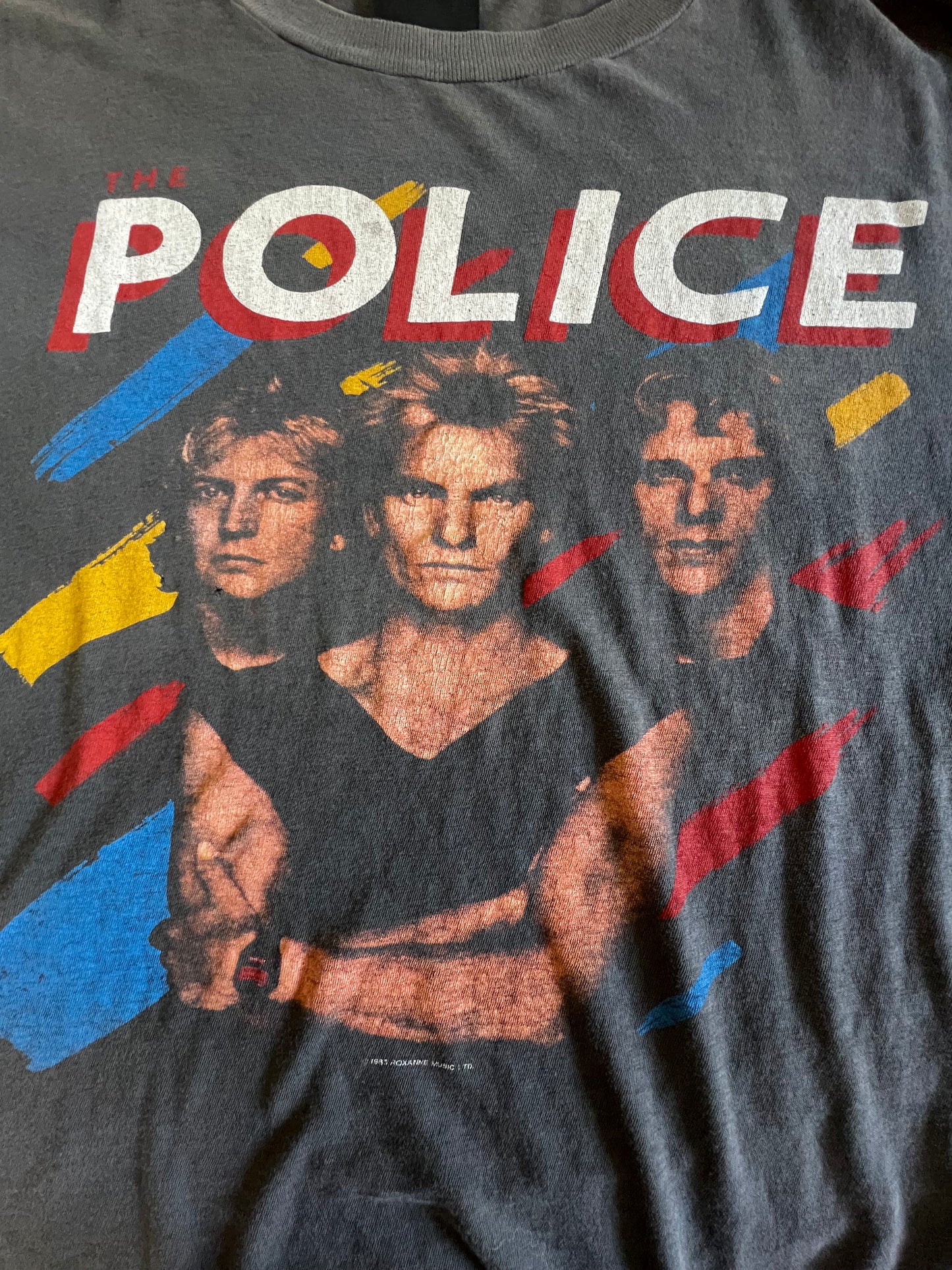 Vintage Original The Police 1983 Synchronicity Tour Rock Tee Worn To Perfection