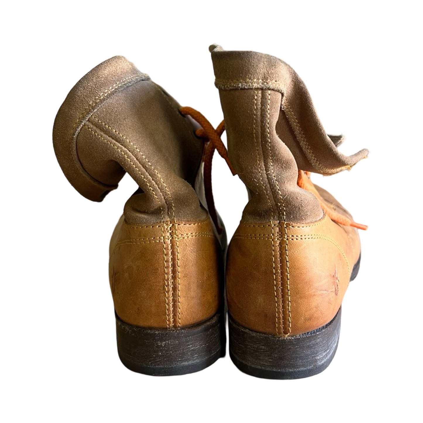 Vintage Frye White Label Distressed & Well Worn Lace Up Ankle Boots Women’s 8