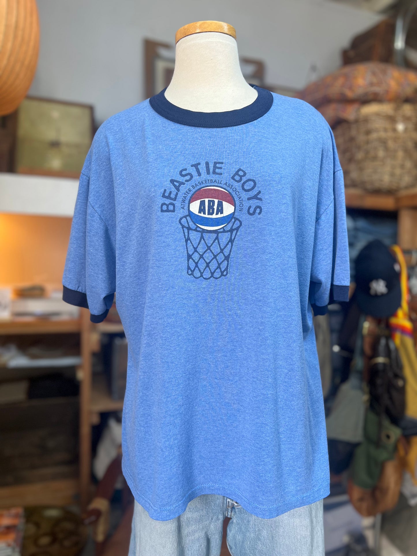 Vintage 90’s Beastie Boys Atwater Basketball Ringer Tee XL