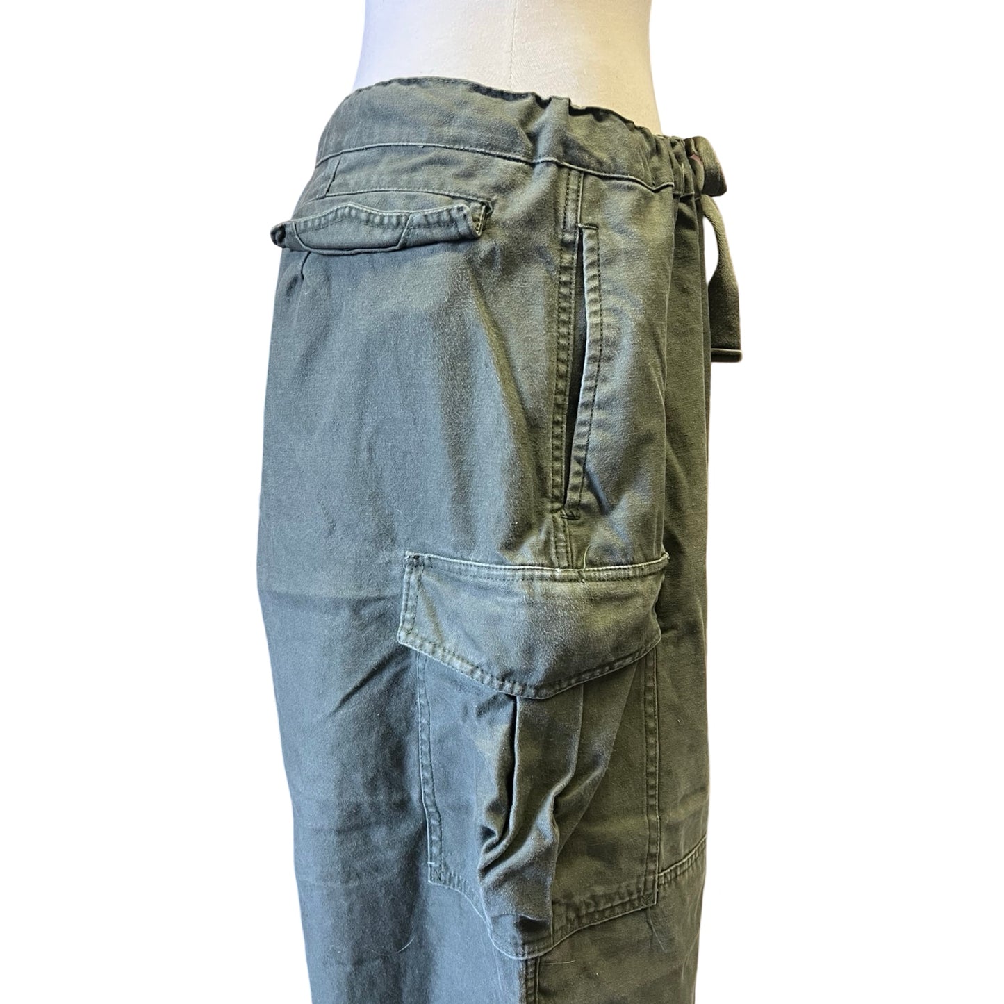 Vintage 70’s Czech Army Pants Adjustable Drawstring Waist L/XL