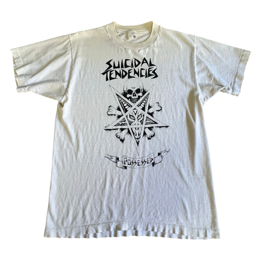 Rare Vintage 80’s Suicidal Tendencies Possesed Single Stitch Distressed Hardcore Band Tee