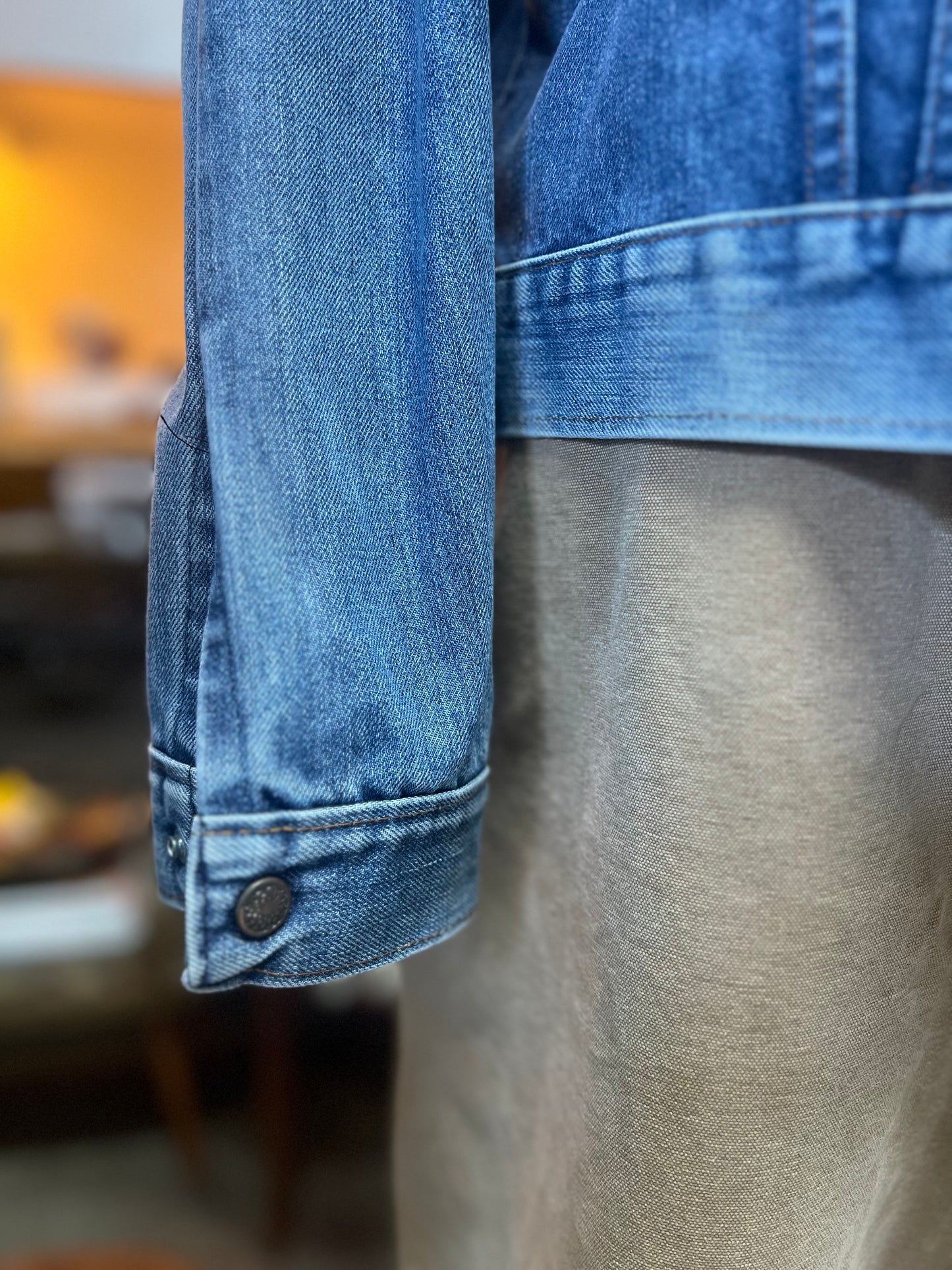 Vintage 70’s JC Penney Denim Snap Front Workwear Jacket