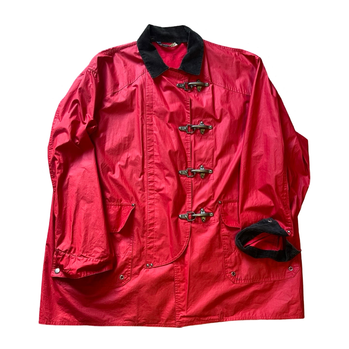 Vintage 80’s Polo Ralph Lauren Fireman Jacket Metal Lobster Clasp Rare XL