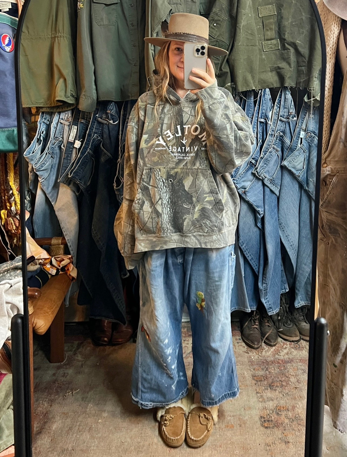 Vintage Oversized Distressed Camo Hoodie w/ MV Logo (Copy) XXXL #2
