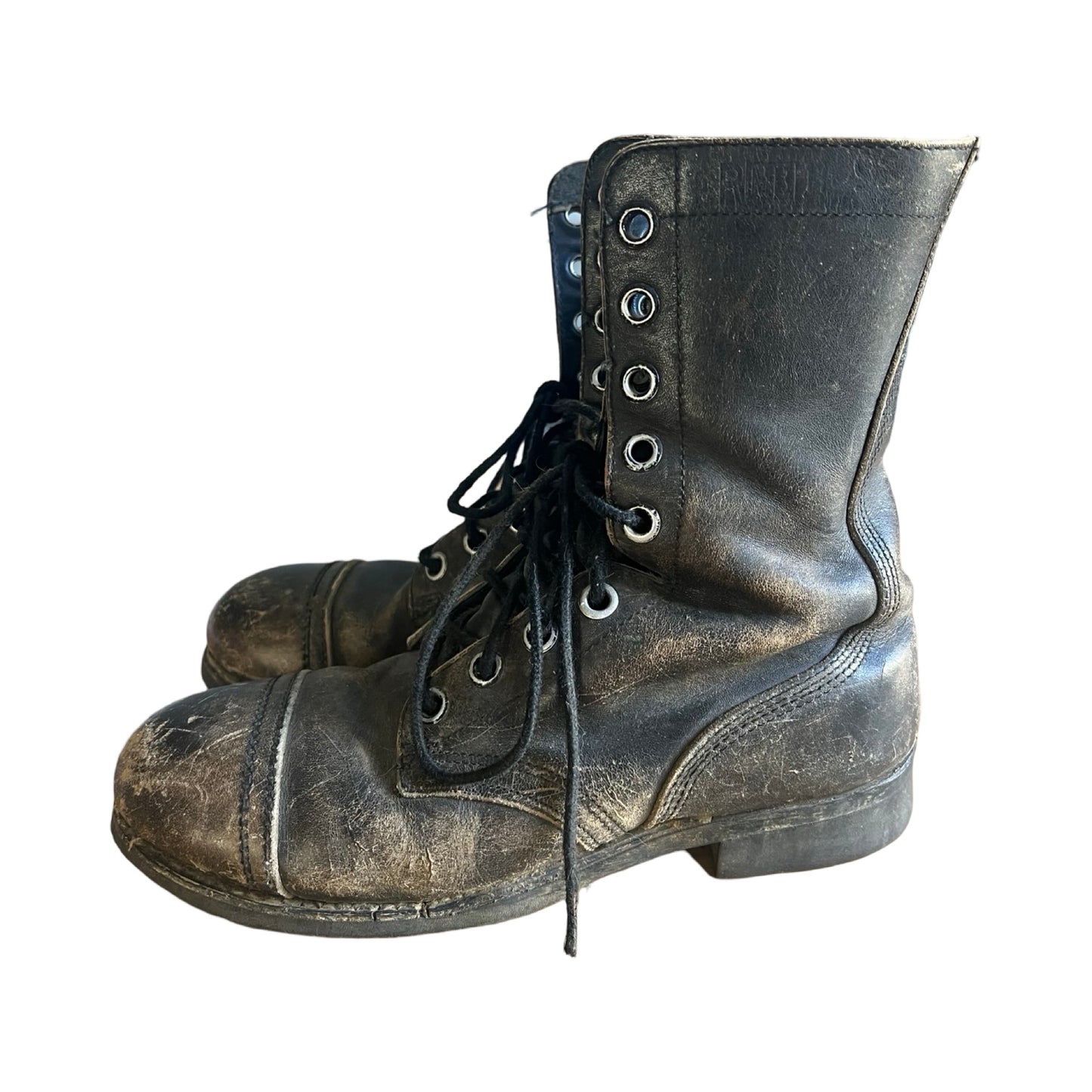 Vintage 80’s Ansi Distressed Biltrite Military Steel Toe Combat Boots Women’s 8.5/9